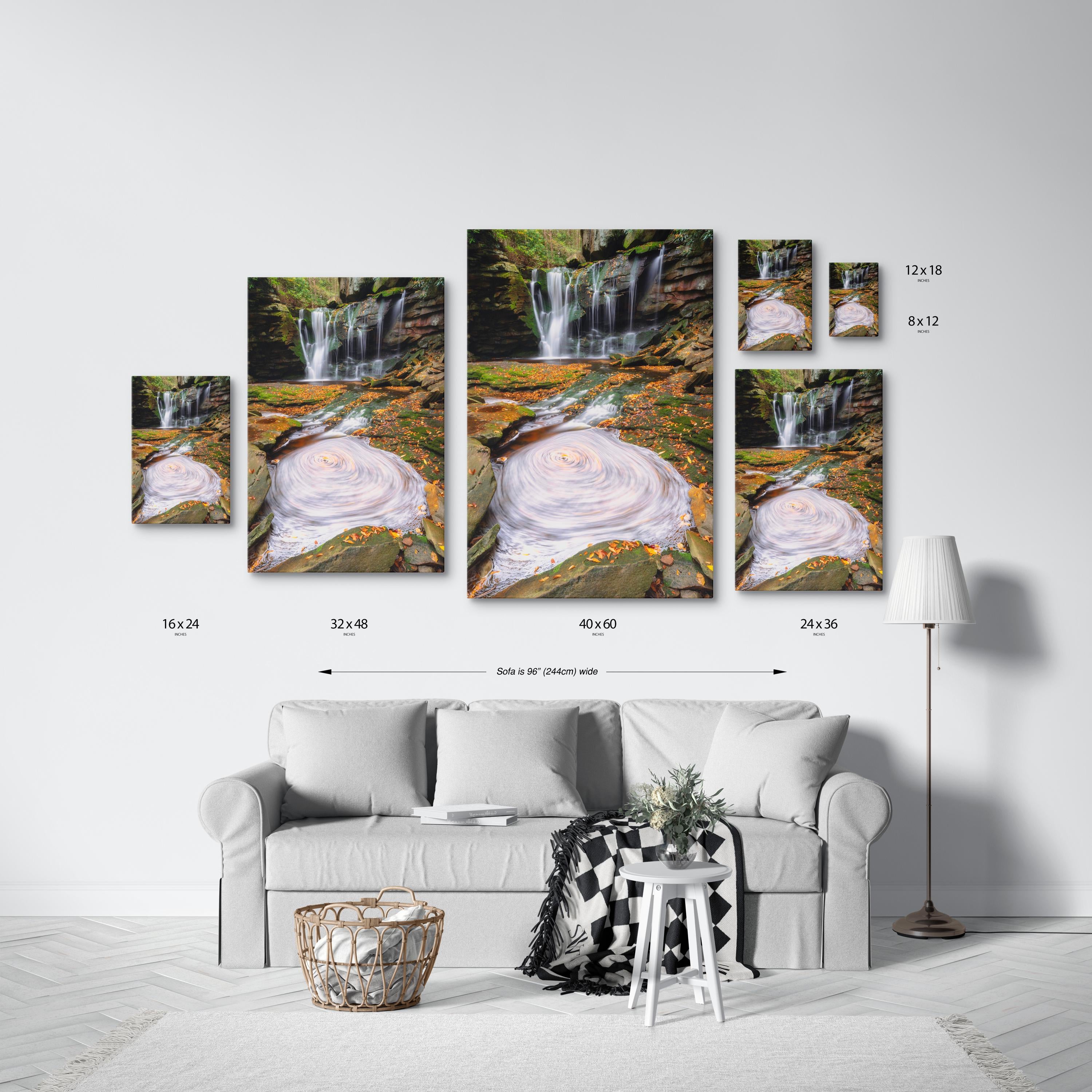 Elakala Falls Swirl | Autumn Waterfall