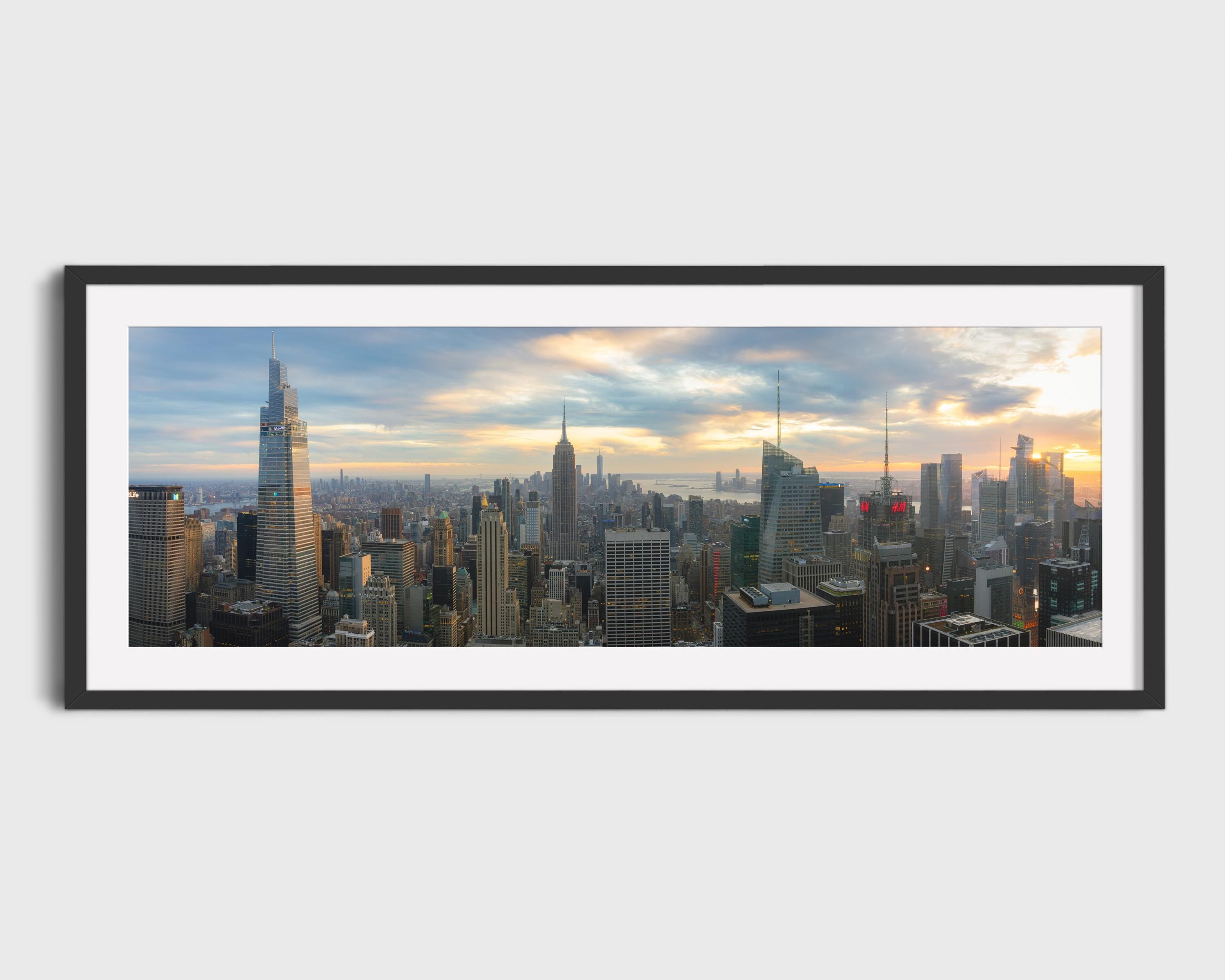 Golden Hour NYC Skyline Panorama