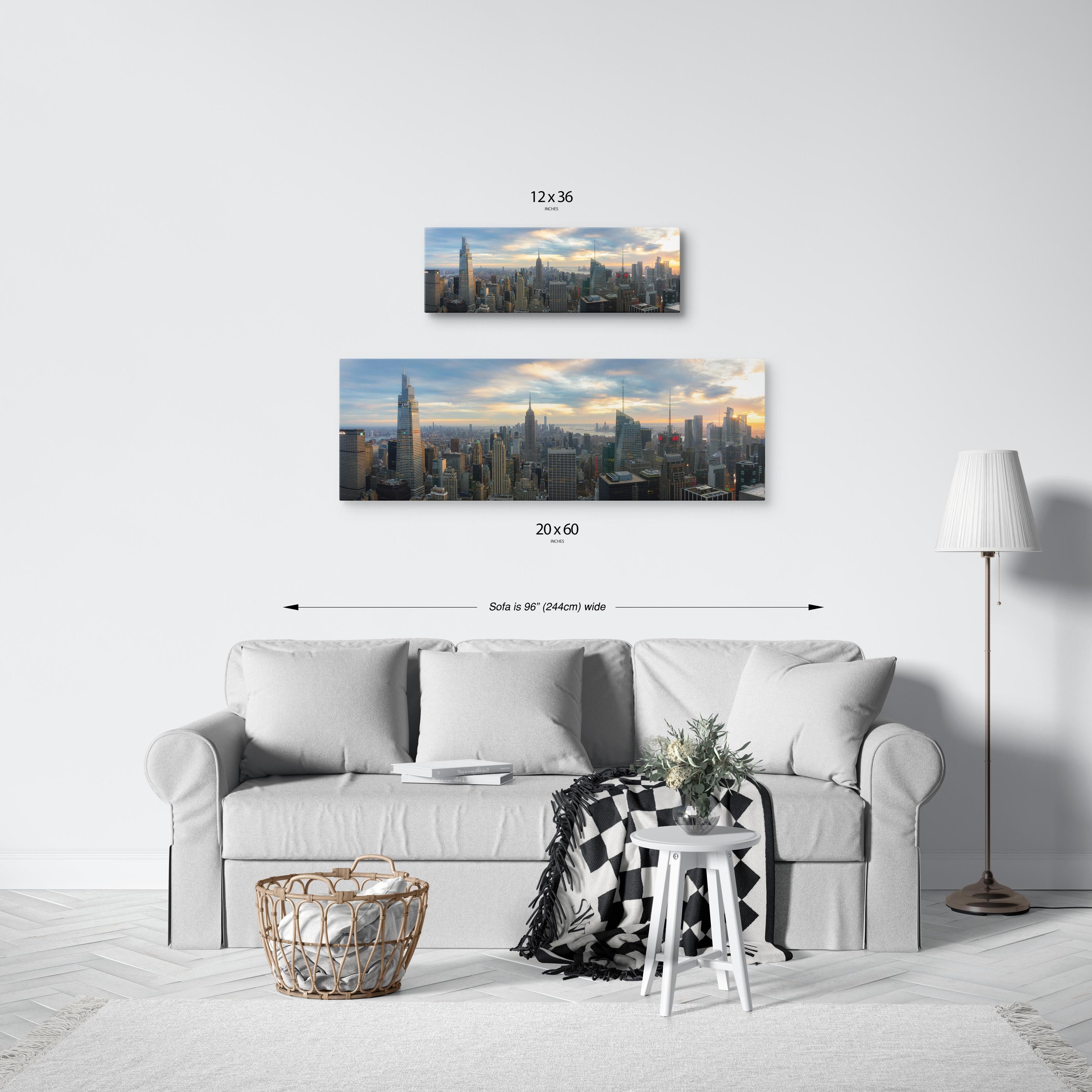 Golden Hour NYC Skyline Panorama