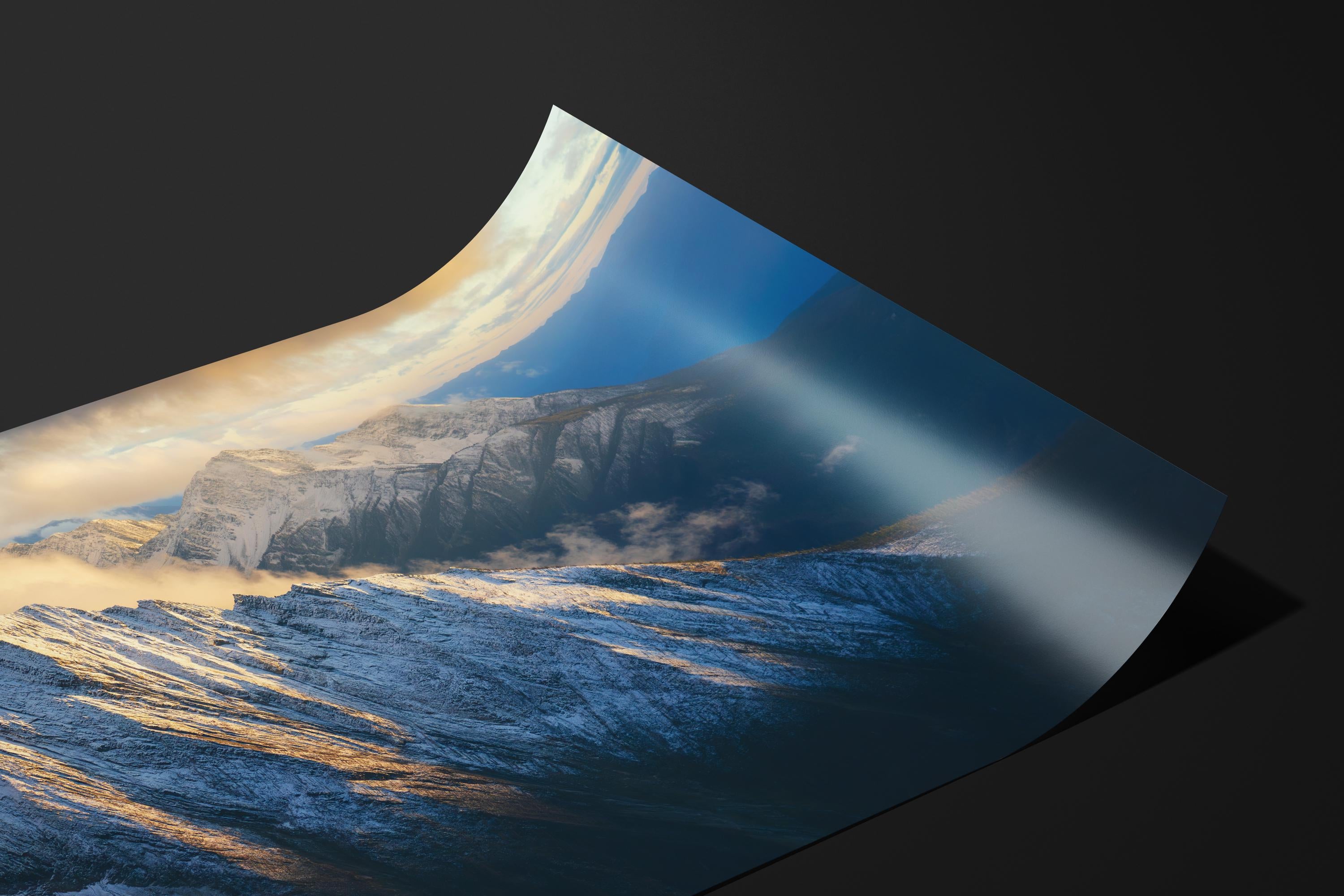 Golden Hour Snowy Peaks
