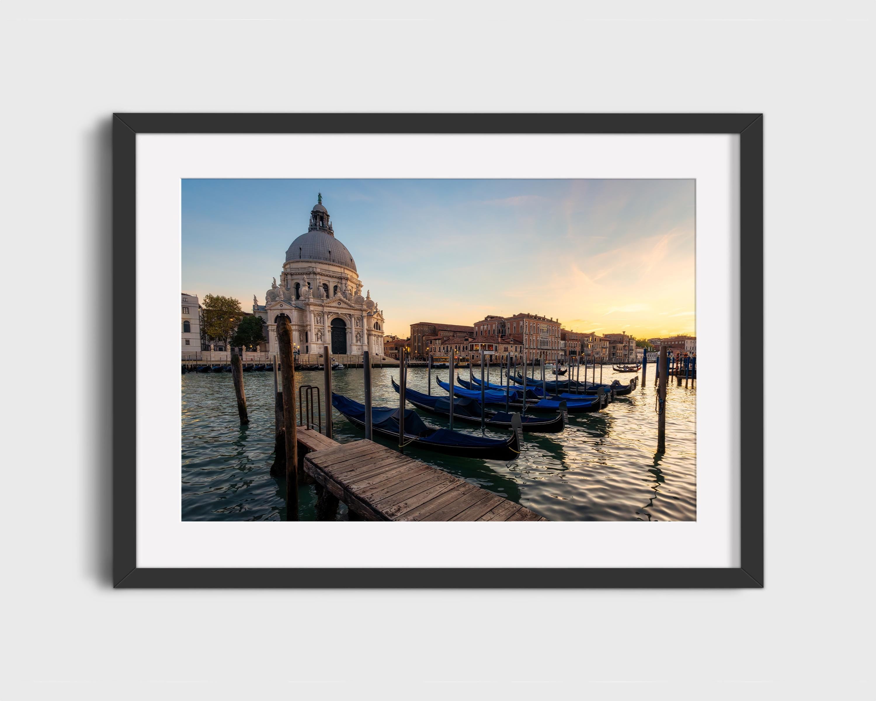 Venice Gondolas Sunset