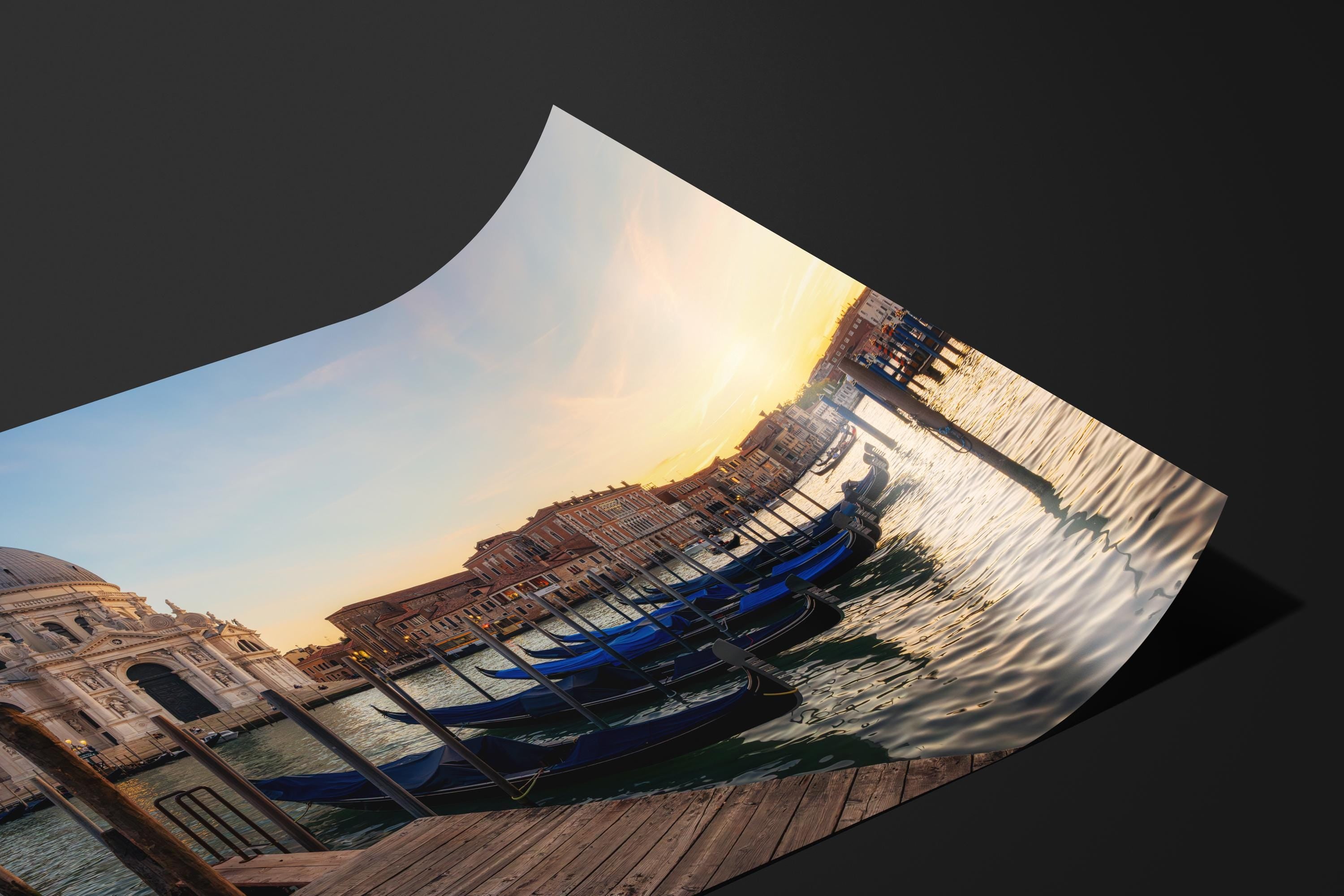 Venice Gondolas Sunset