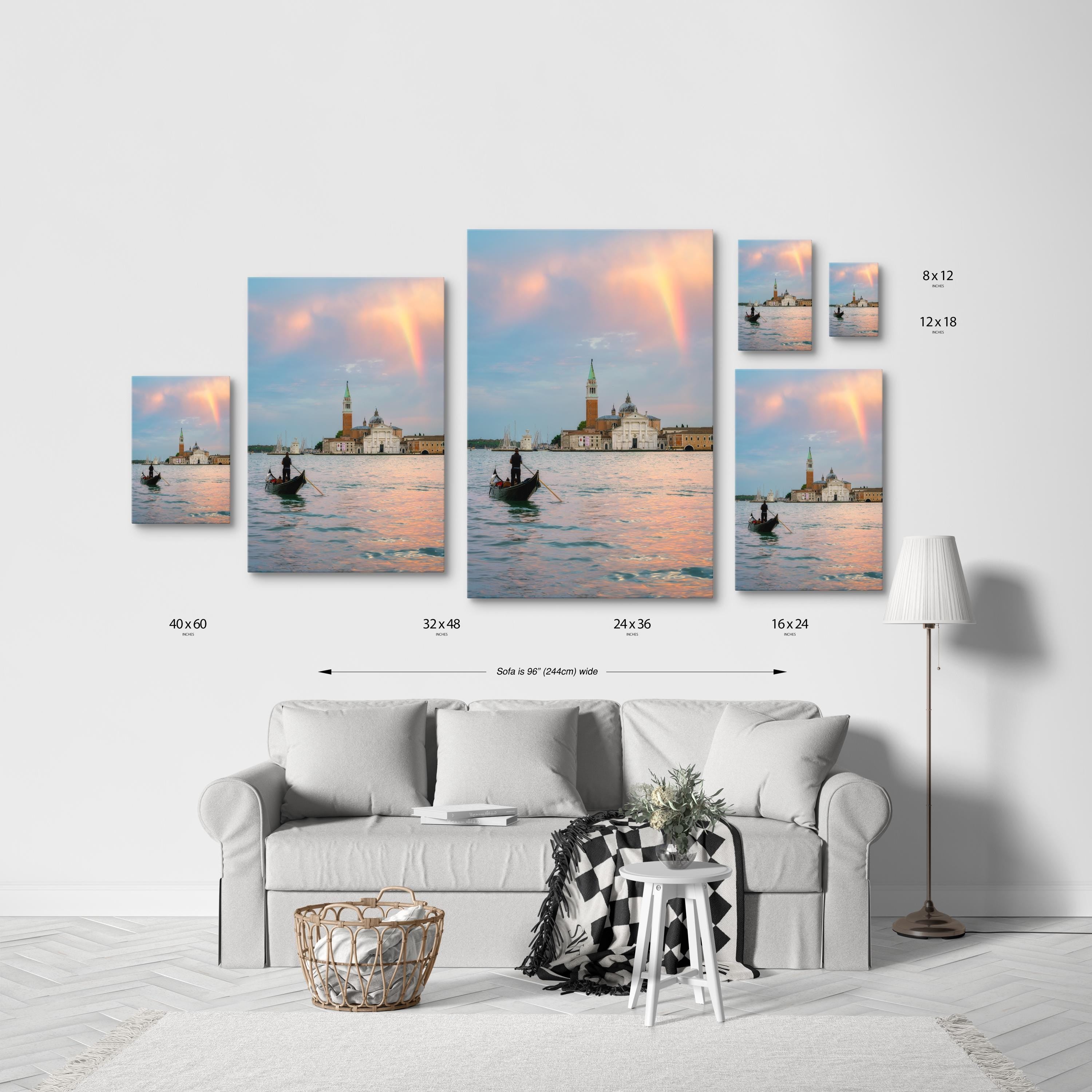 Venice Gondola Rainbow