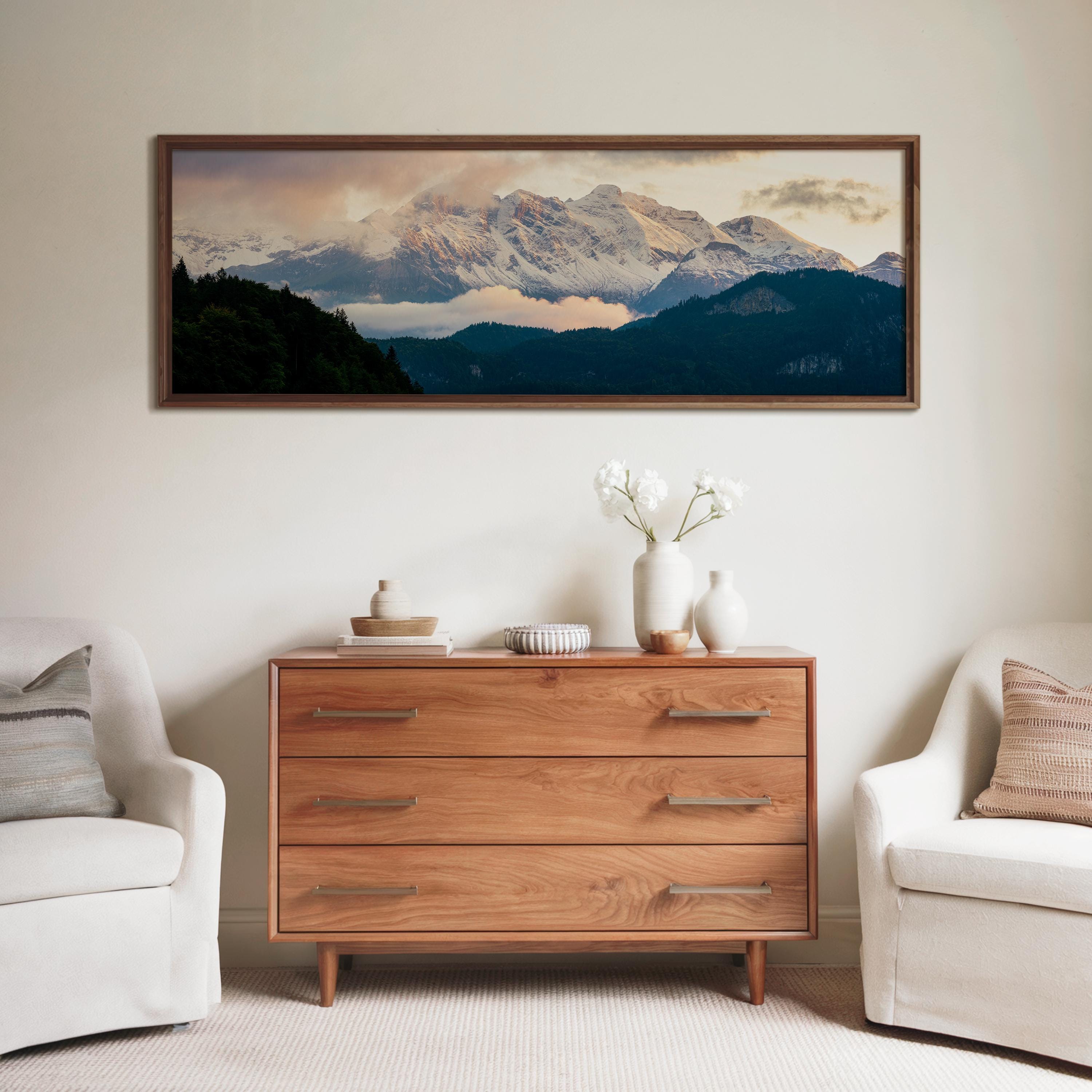 Swiss Alps Sunrise Panorama