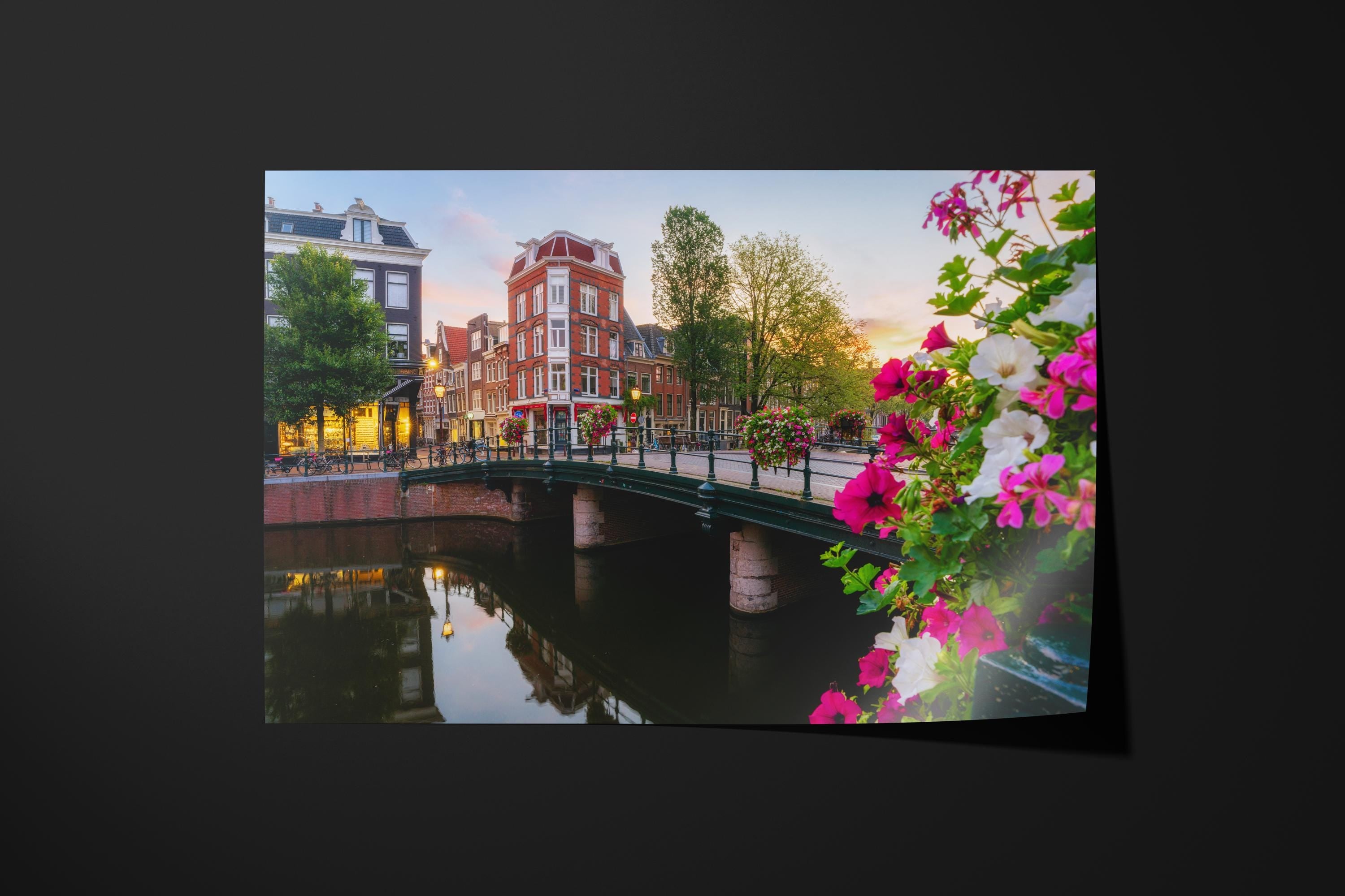 Amsterdam Canal at Sunrise