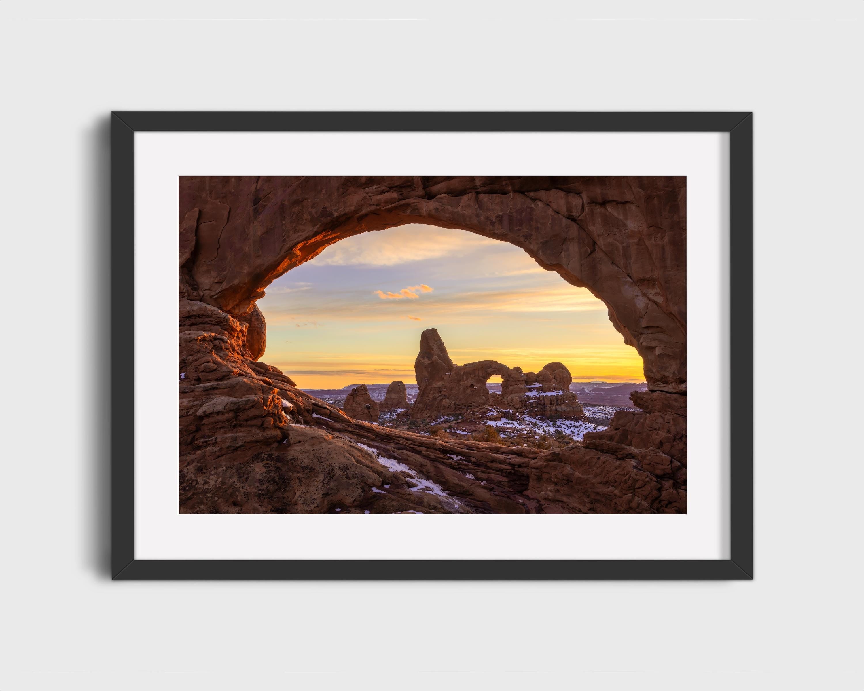 Sunset Through North Window Arch