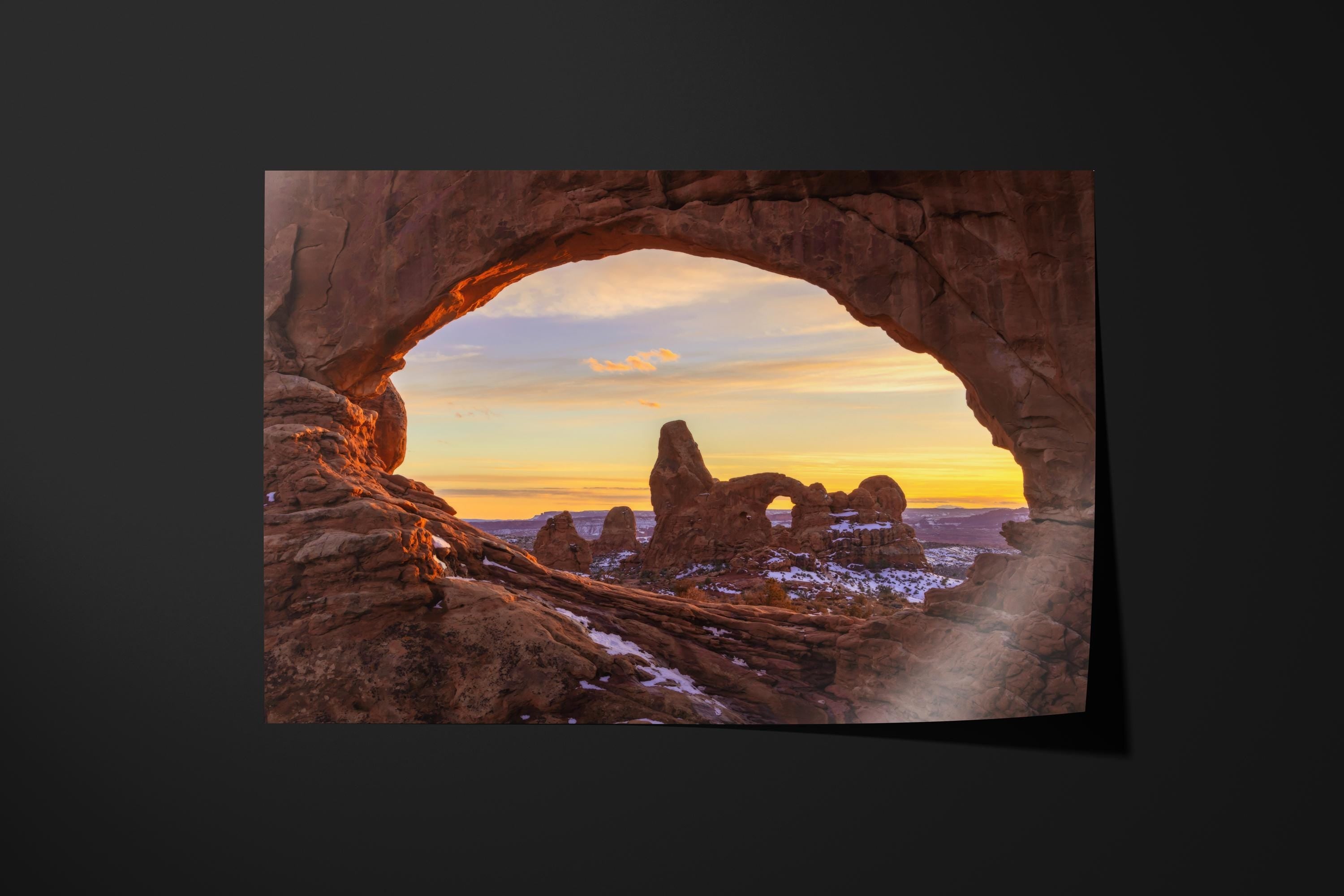 Sunset Through North Window Arch