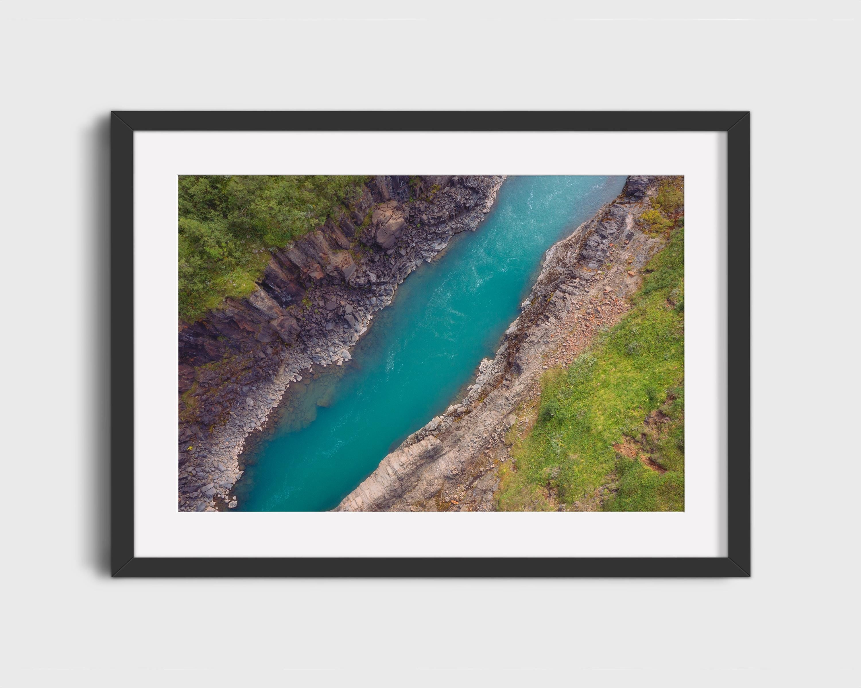 Aerial Blue River