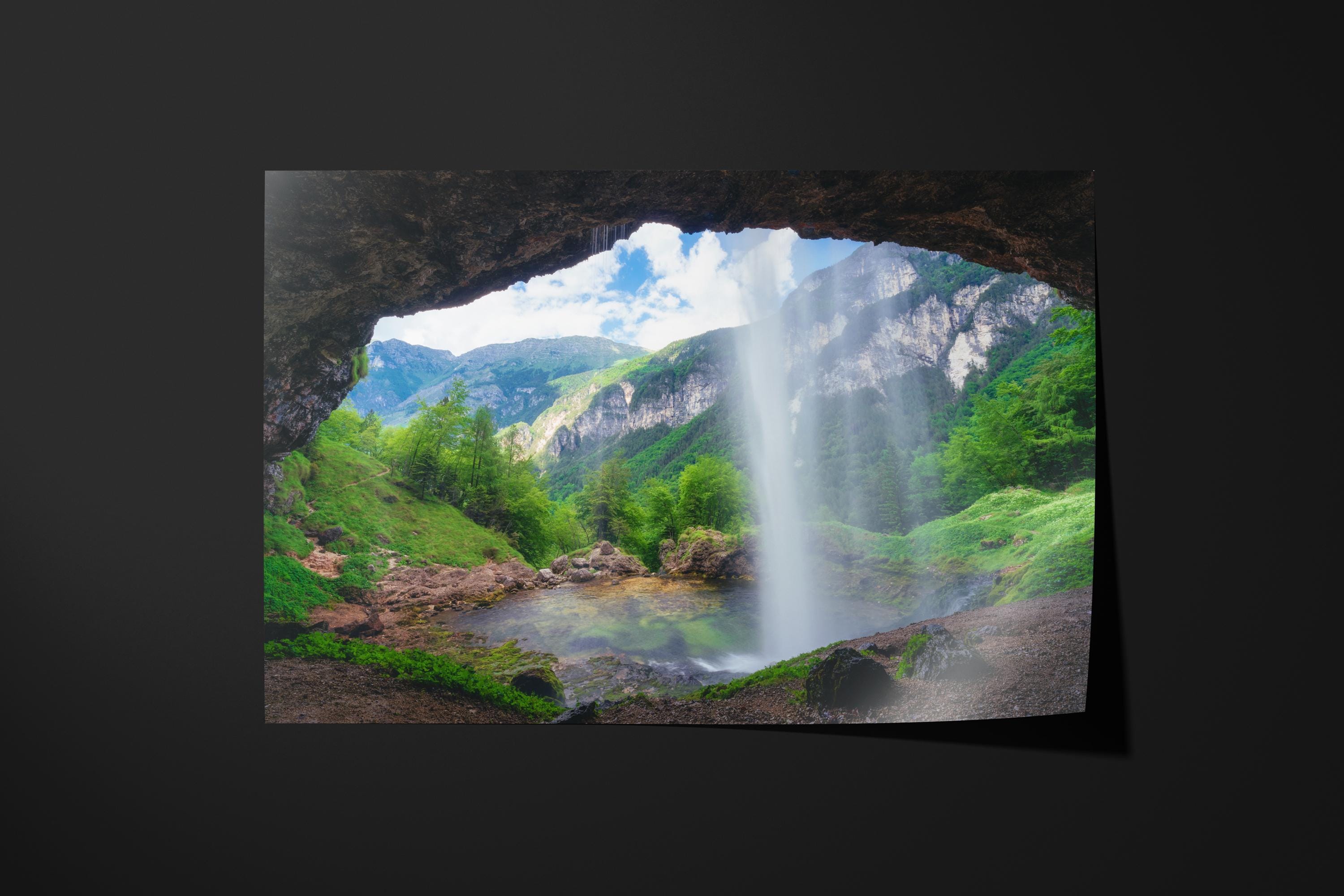 Goriuda Waterfall Cave View