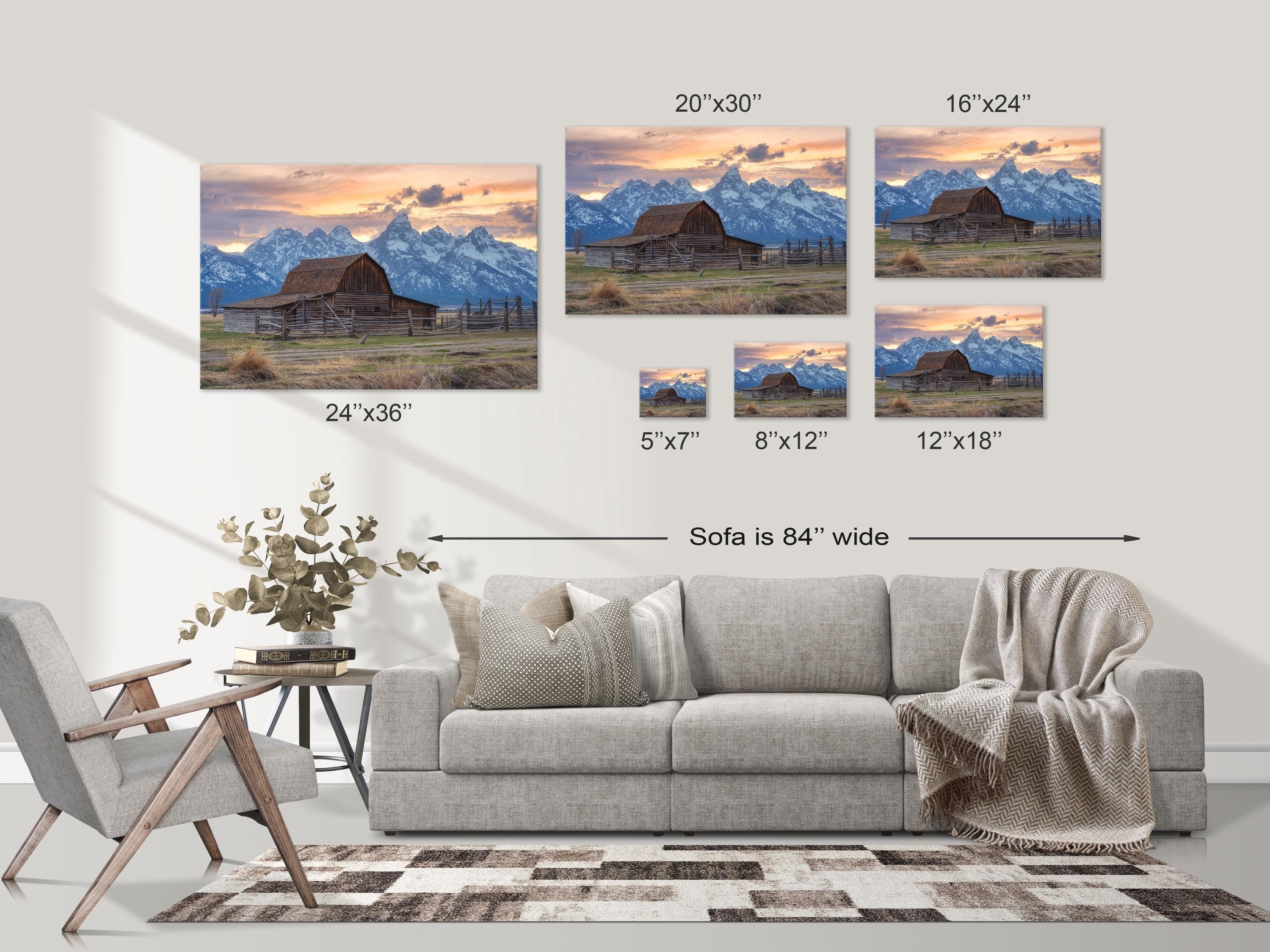 Grand Teton Barn Sunrise