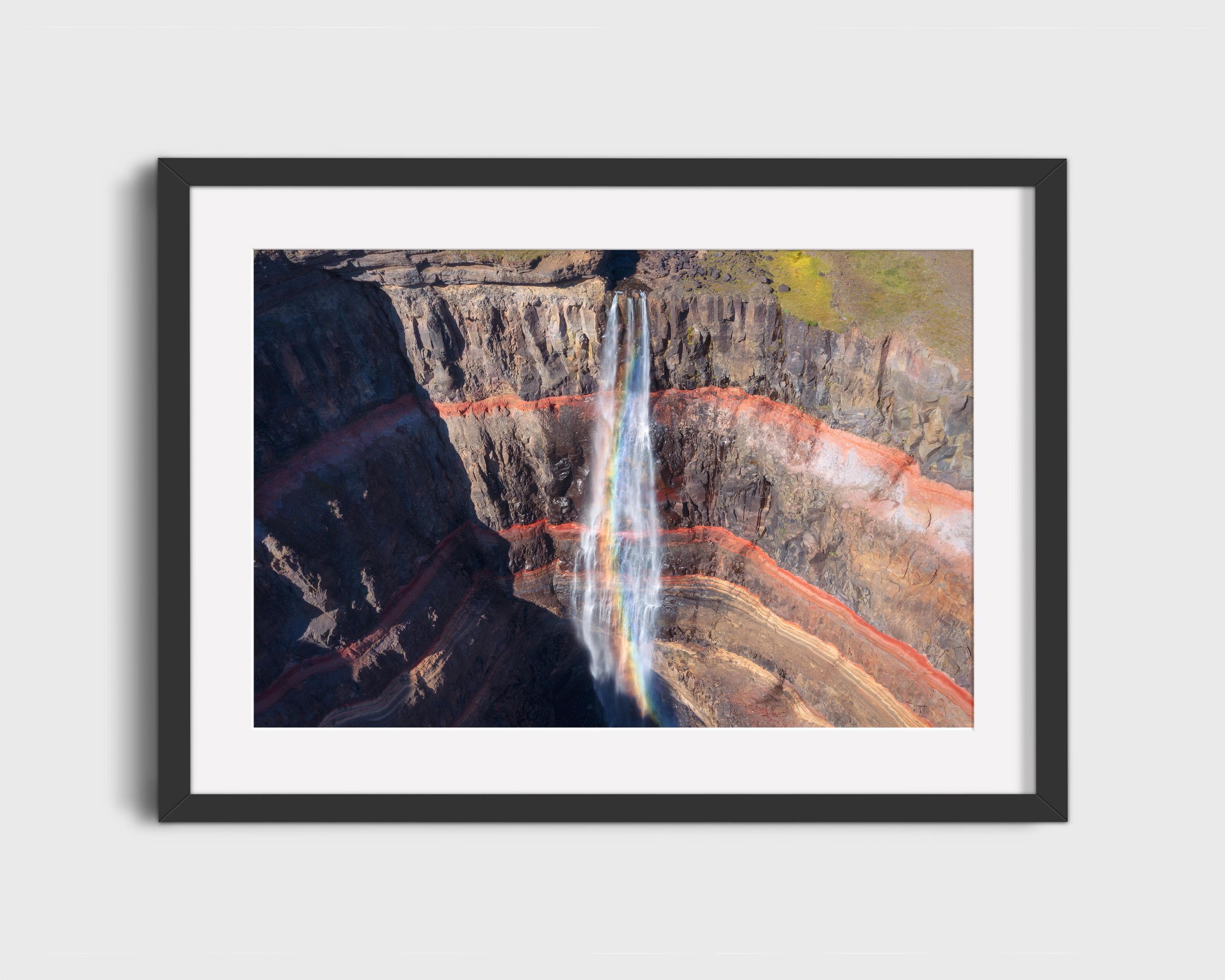 Hengifoss Waterfall Above