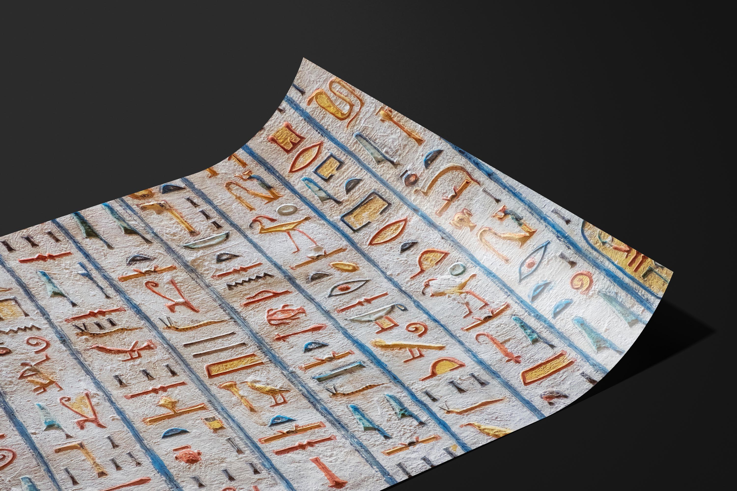 Egyptian Hieroglyphs Color