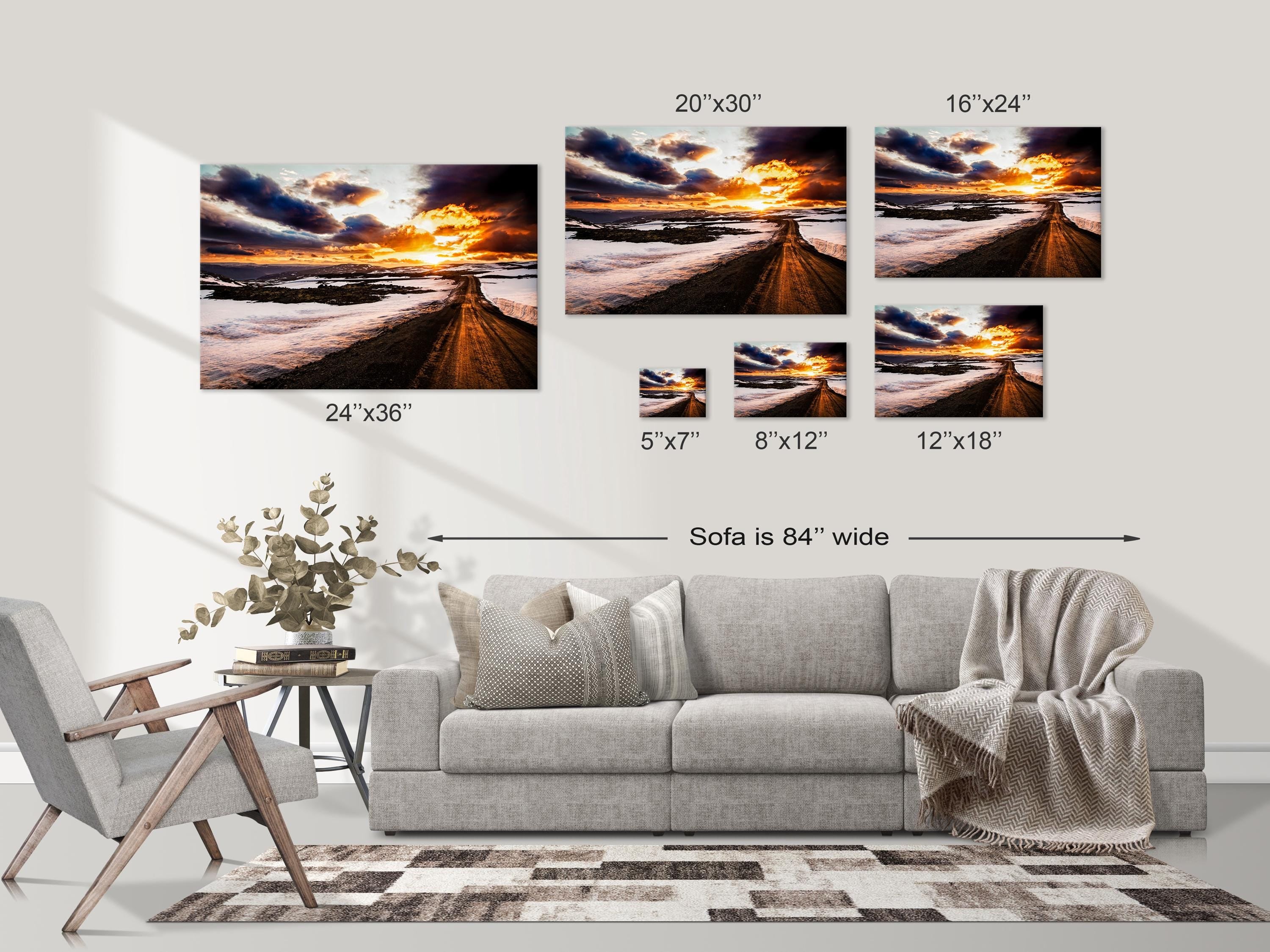 Iceland Road Sunset