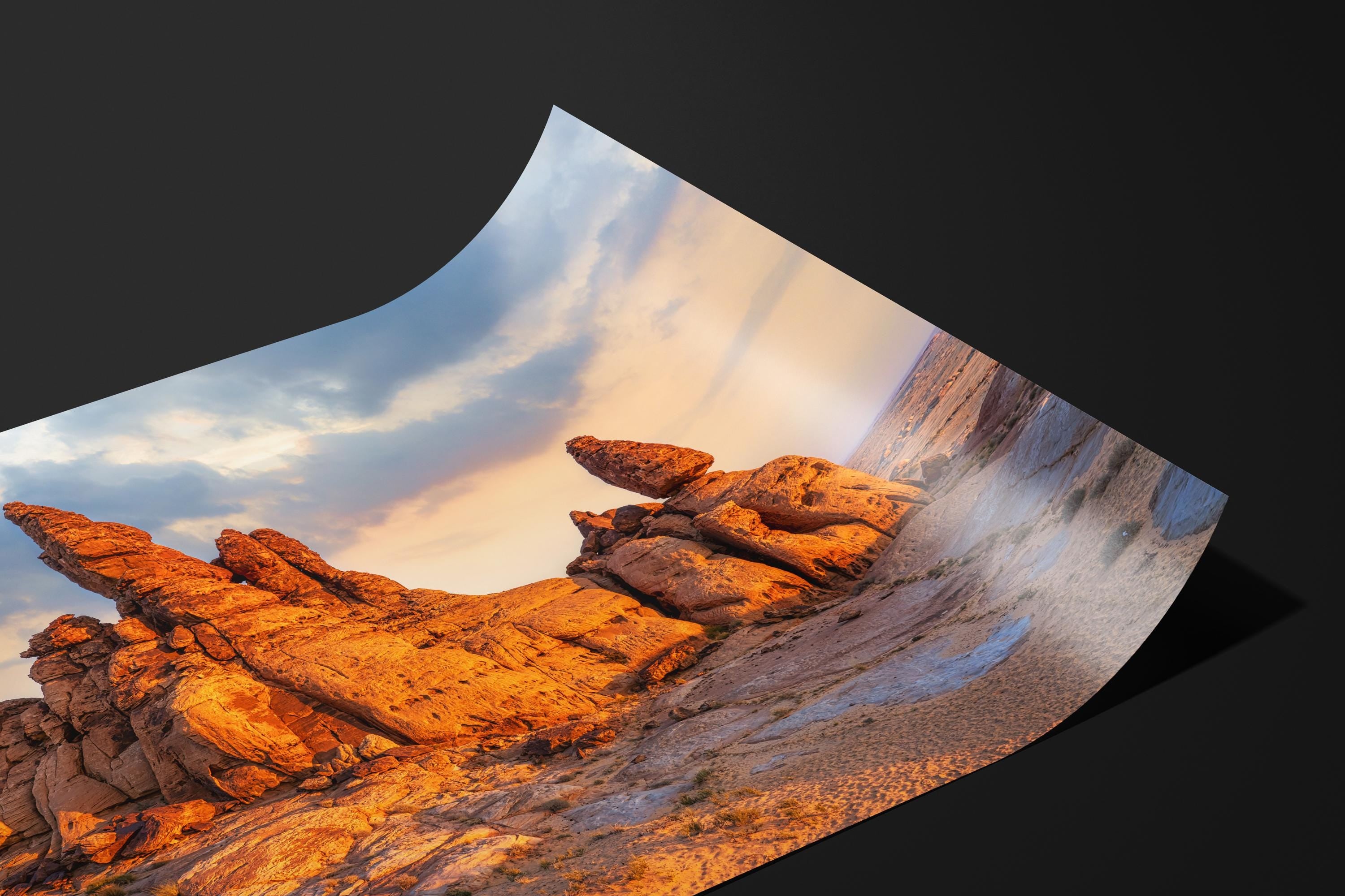 Golden Desert Rock Formation