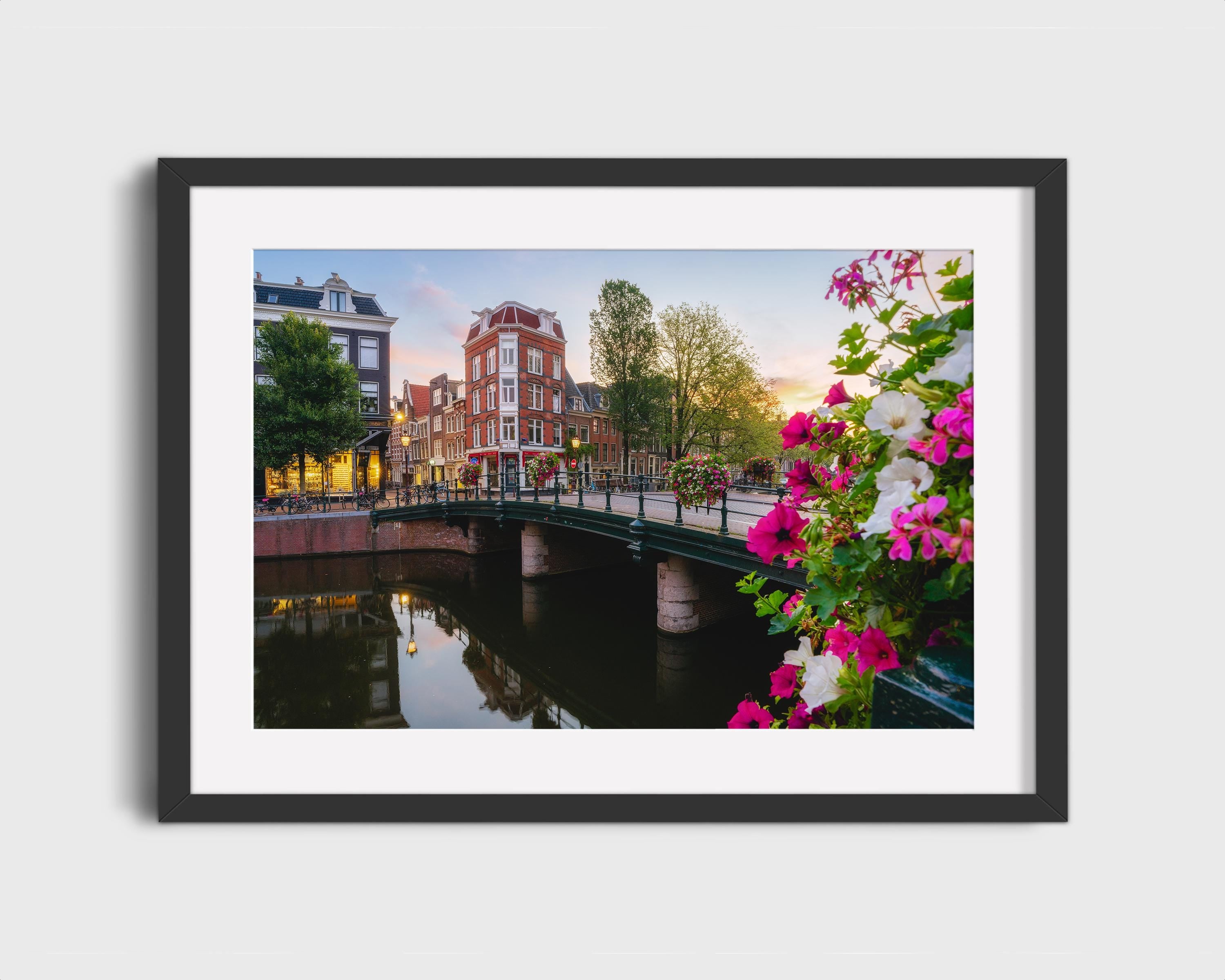 Amsterdam Canal at Sunrise