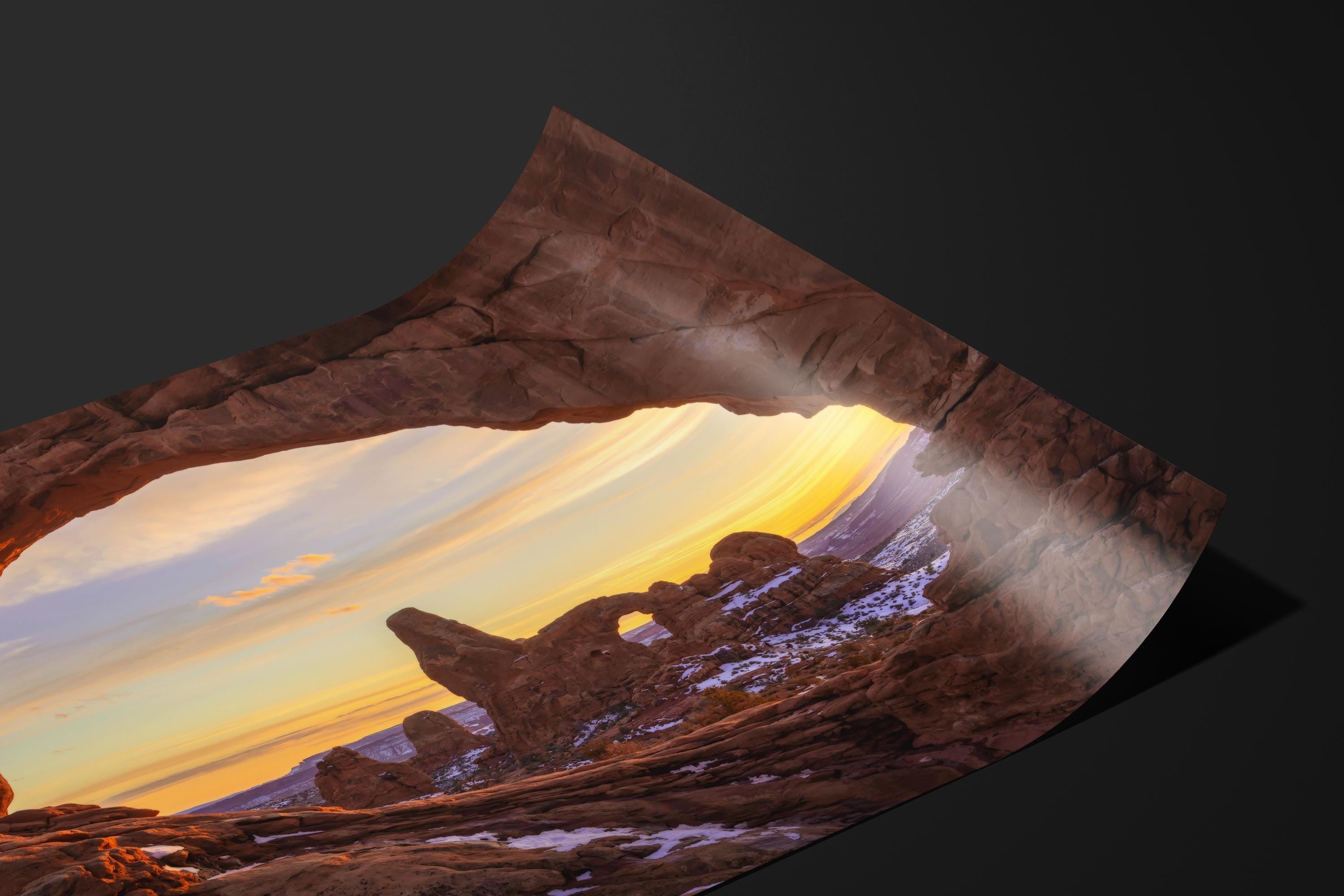 Sunset Through North Window Arch