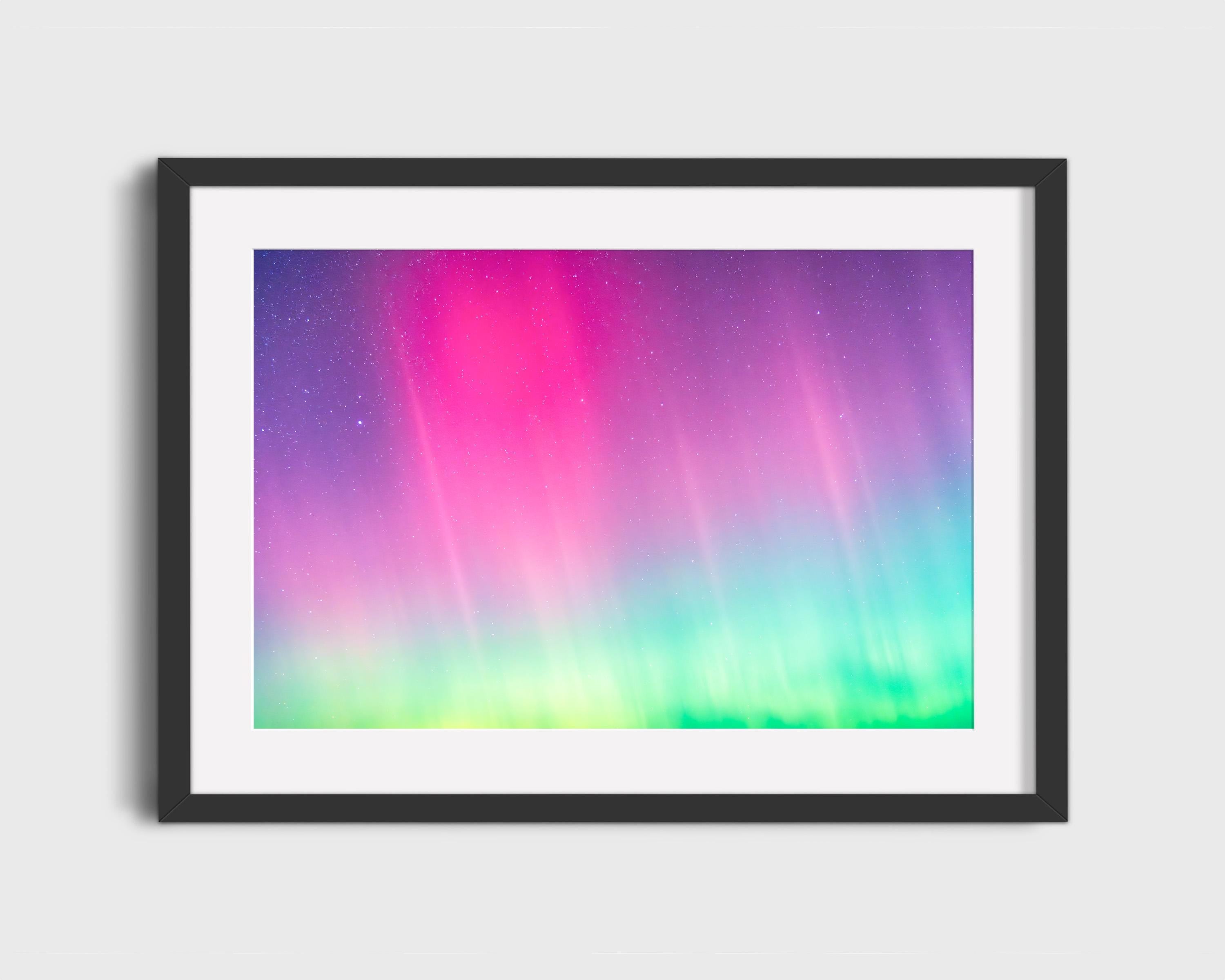 Pink & Green Aurora Borealis