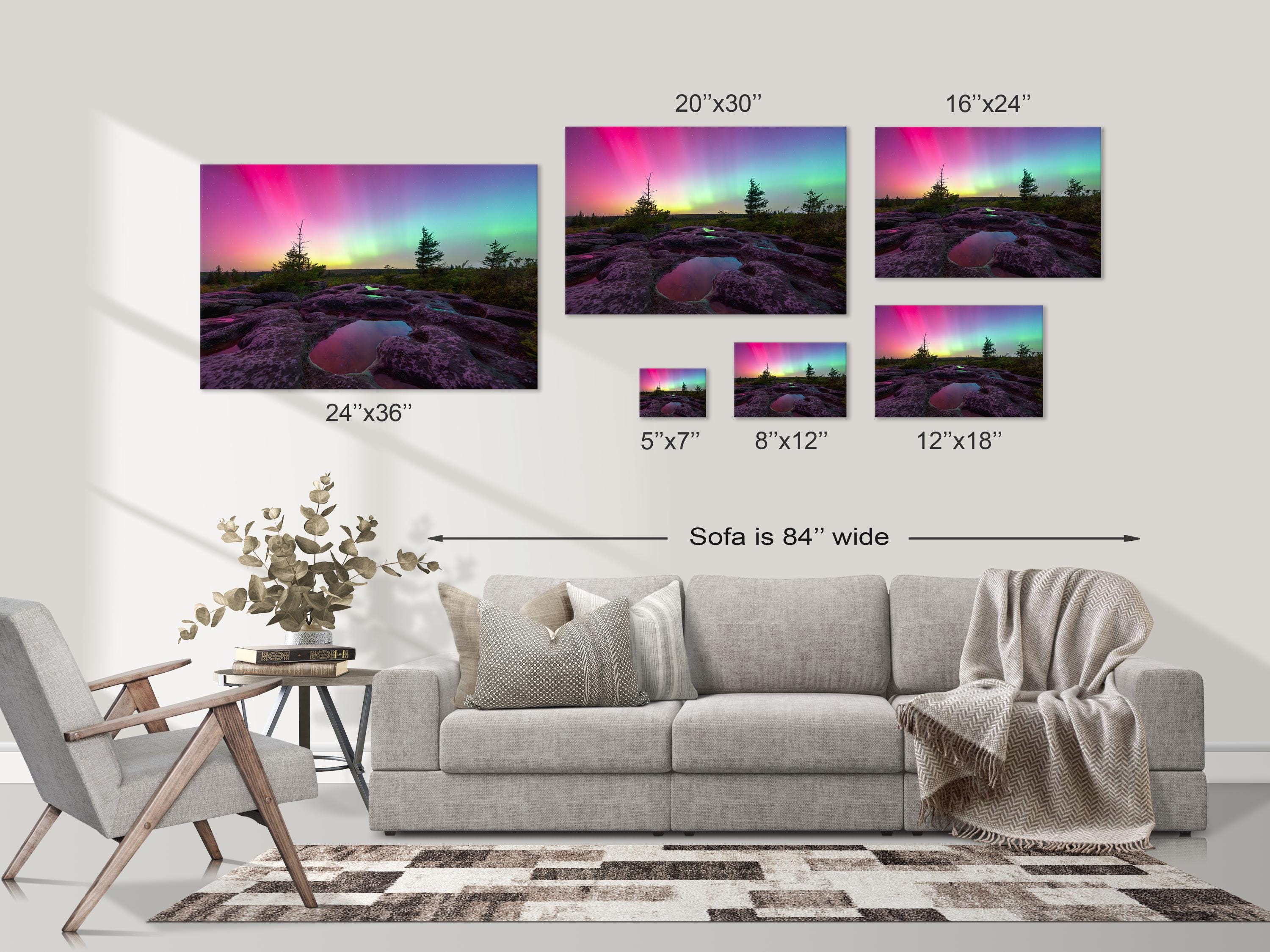 Vibrant Aurora Over Bear Rocks