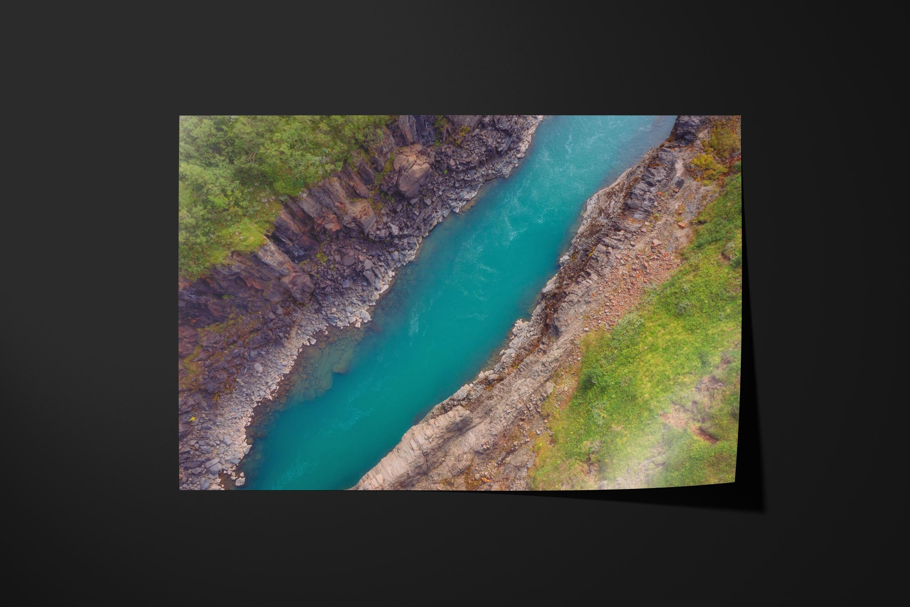 Aerial Blue River