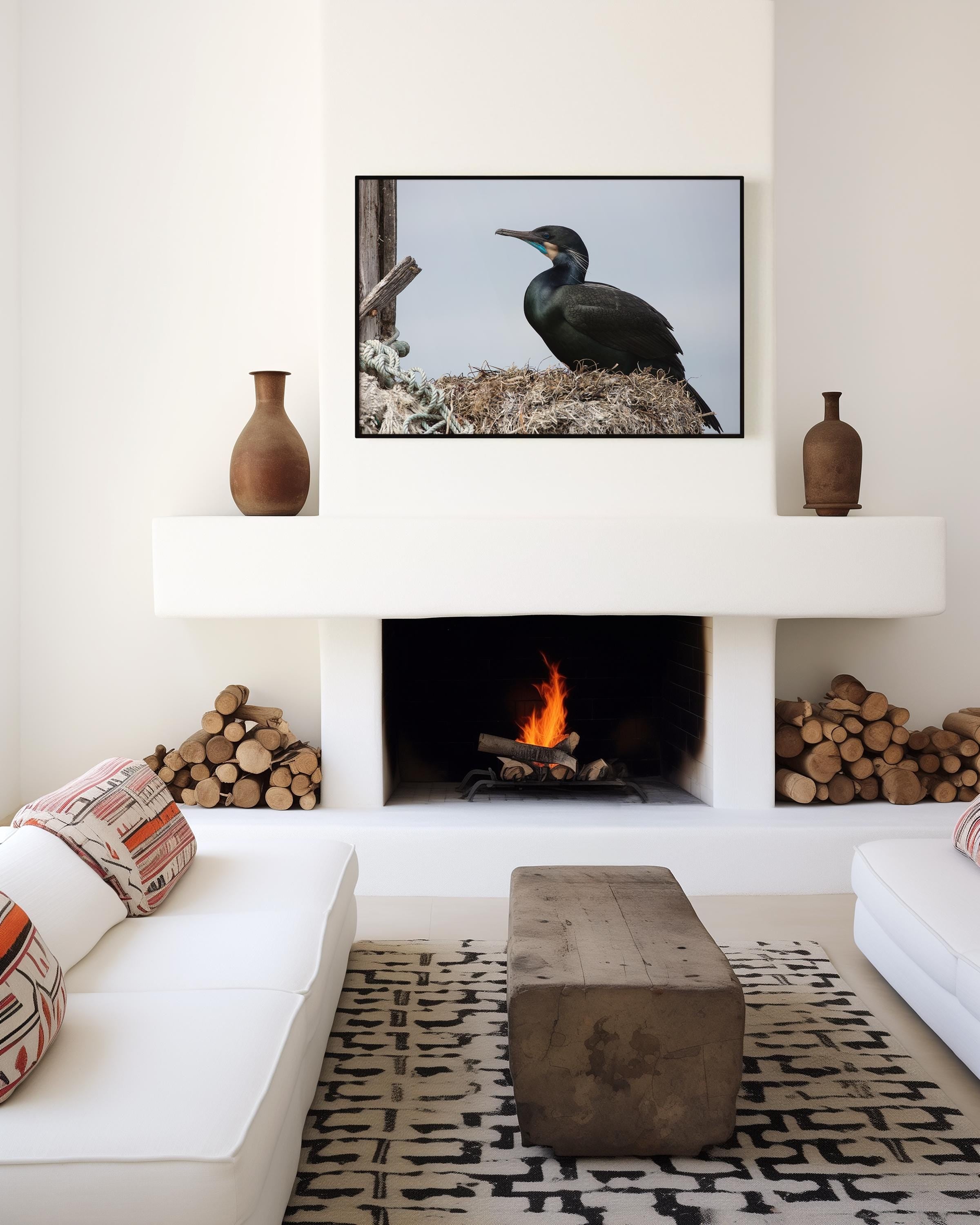 Brandt's Cormorant Nesting