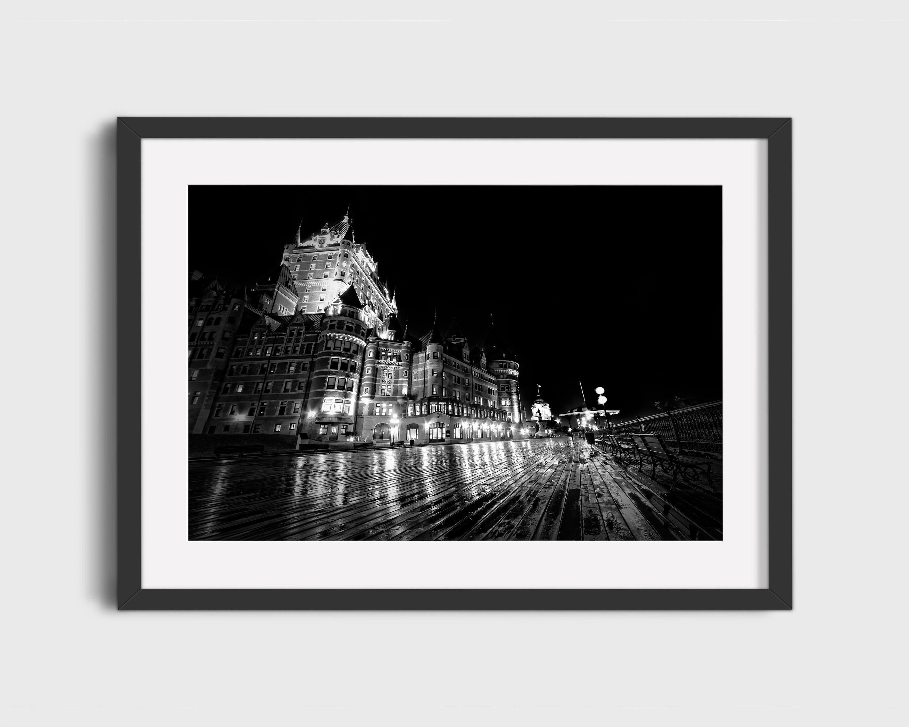 Black & White Quebec City Night