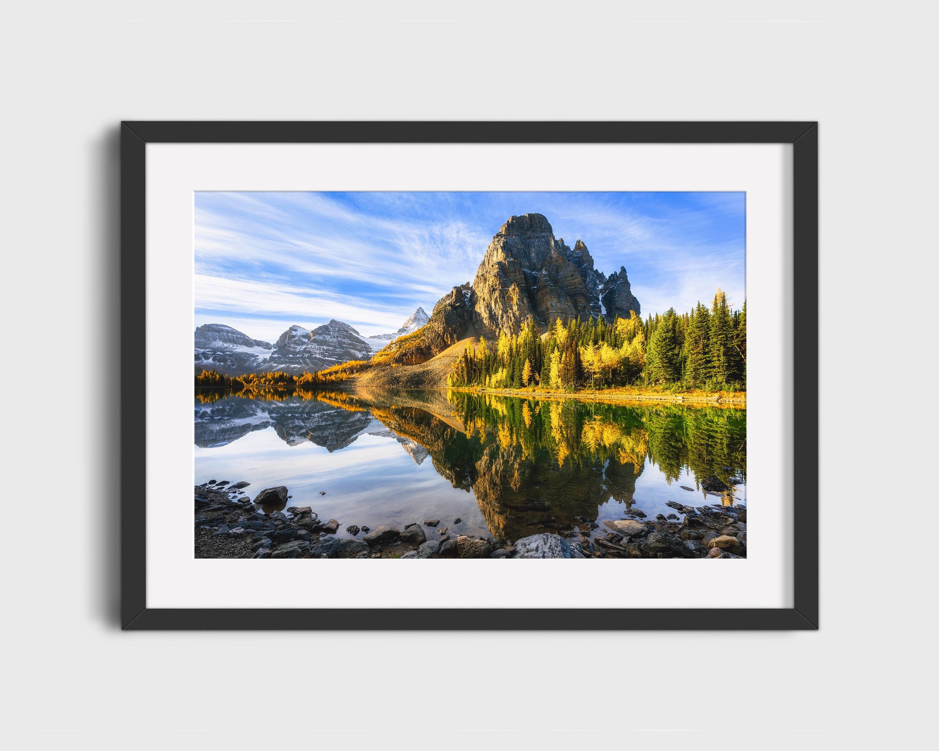 Golden Larch Reflection at Sunburst Lake