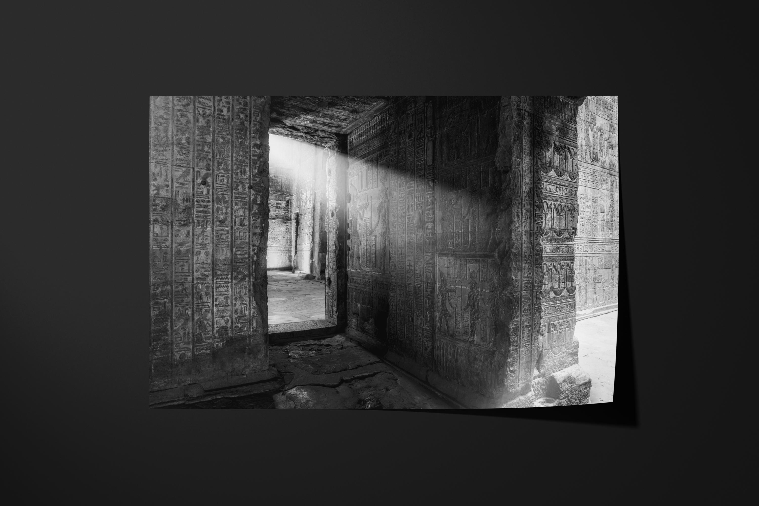 Ancient Egyptian Temple Light Beam