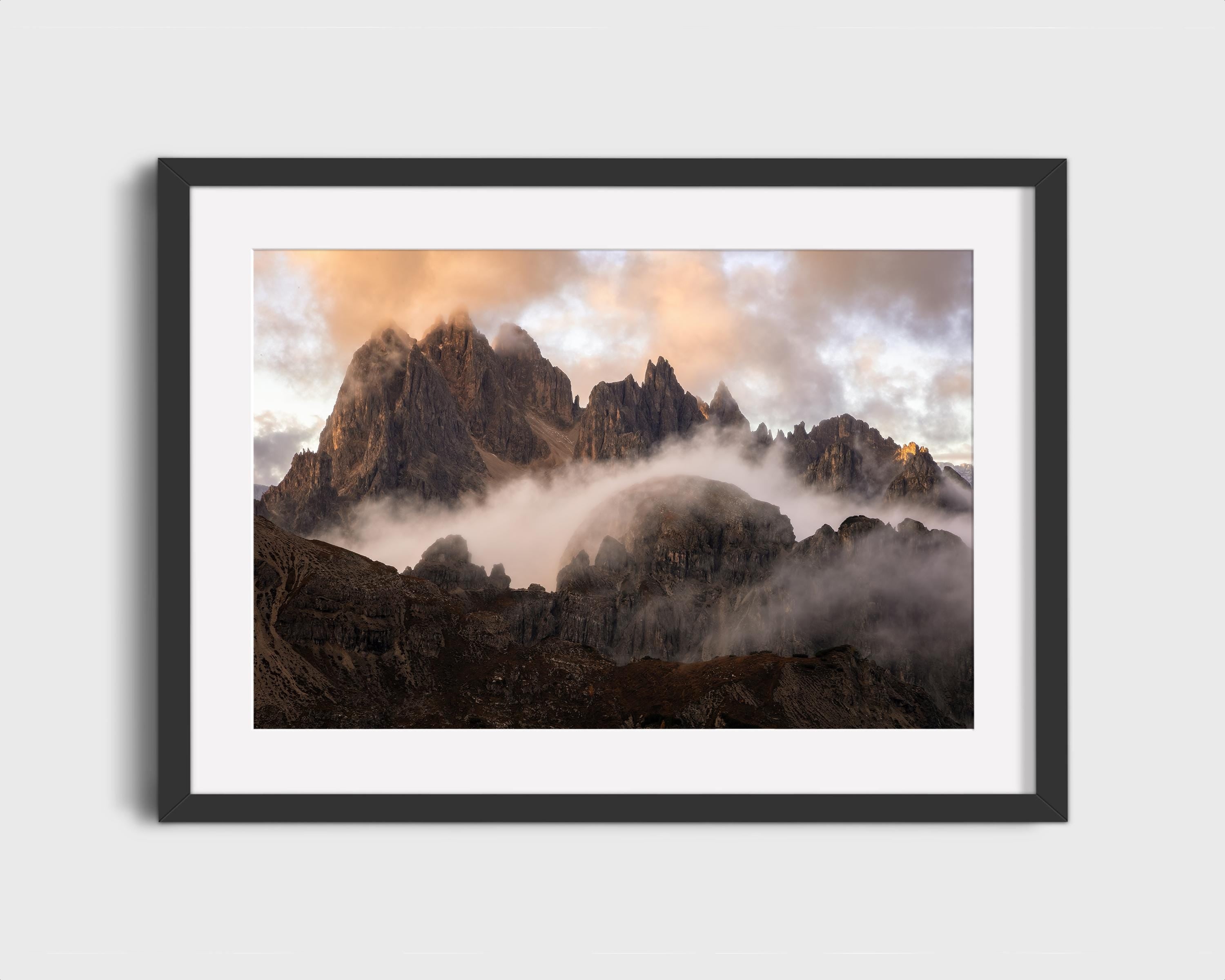 Misty Dolomites Sunrise