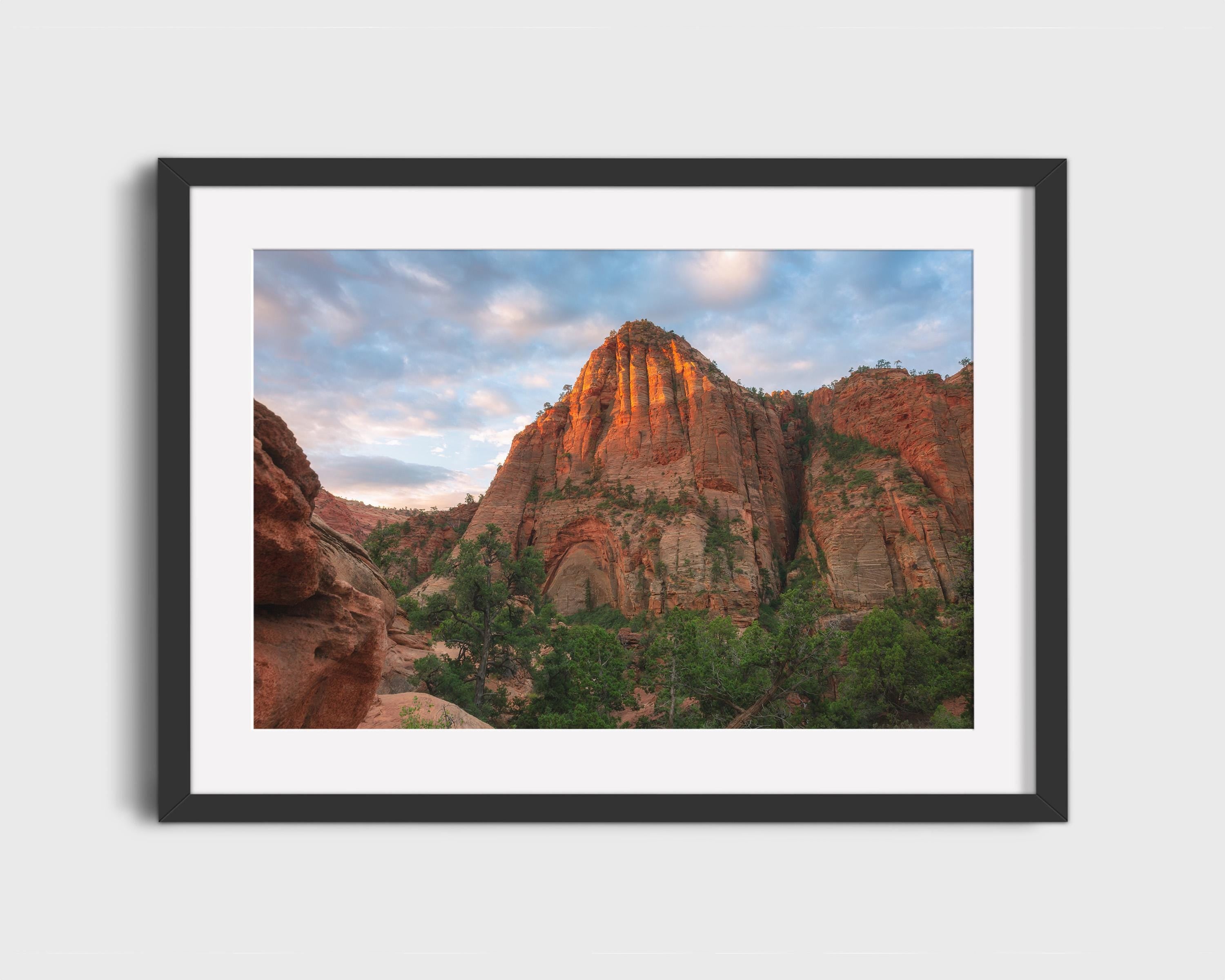 Sunrise Glow on Zion Cliffs