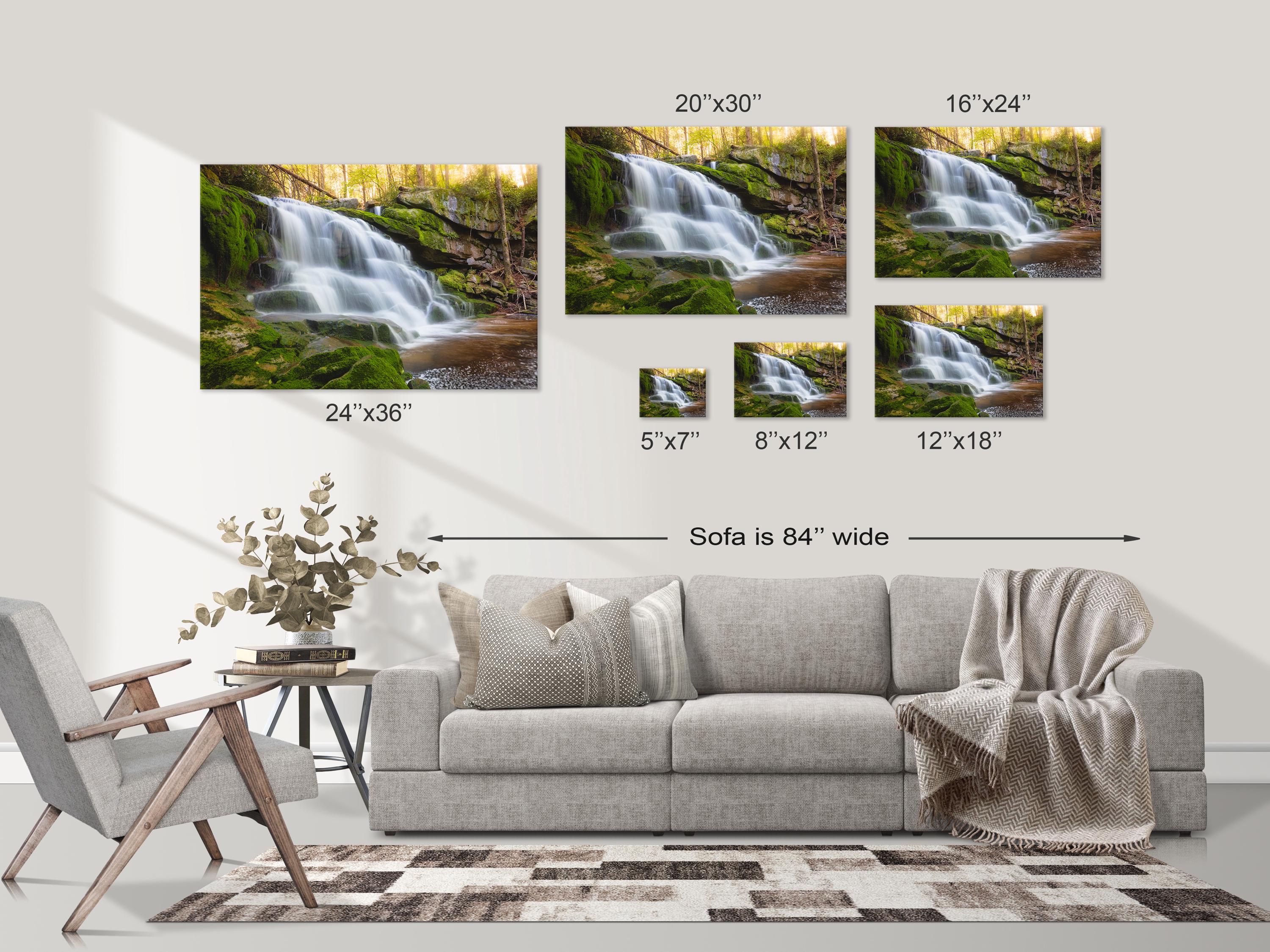 Serene Mossy Waterfall