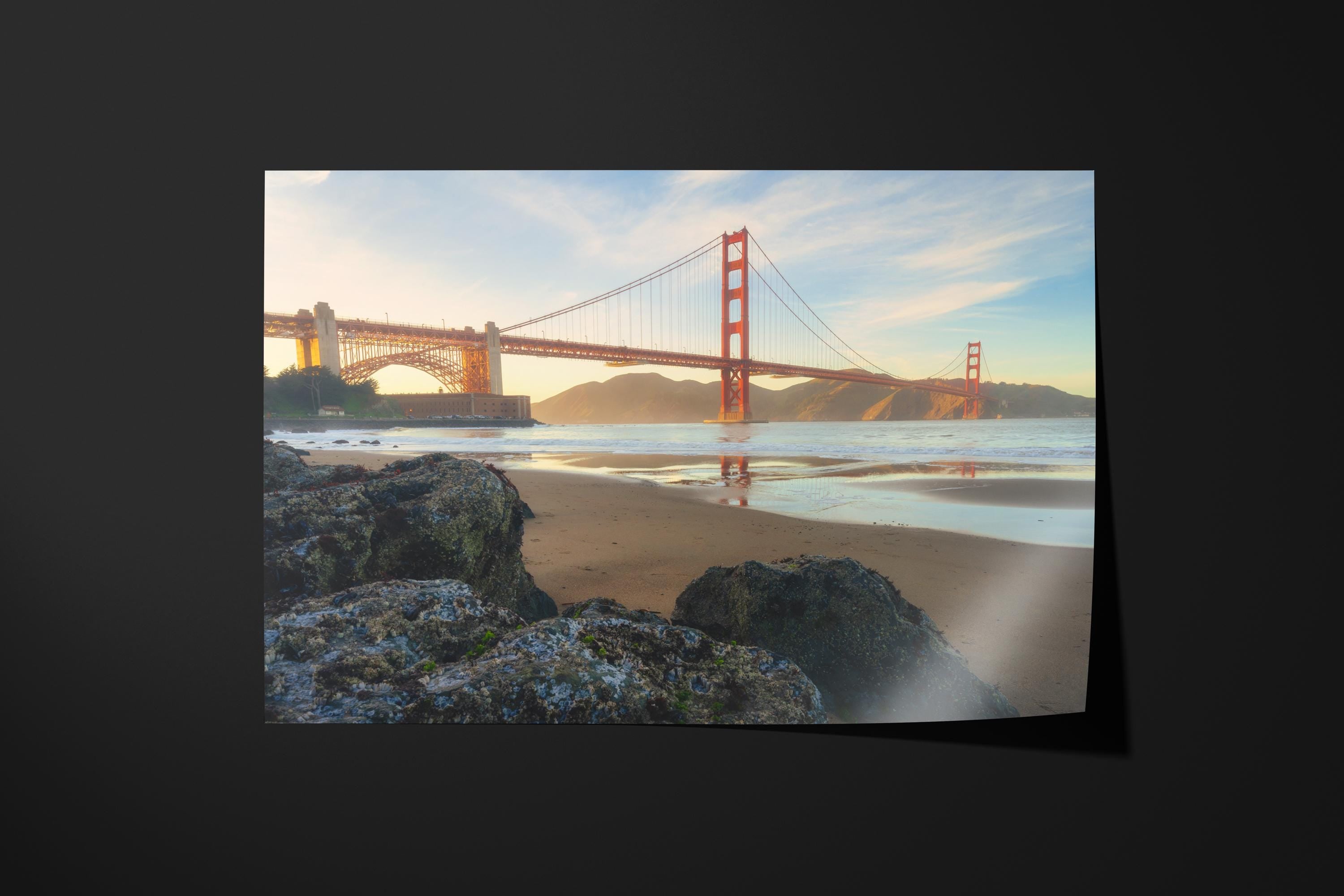 Golden Gate Bridge Beach Sunrise