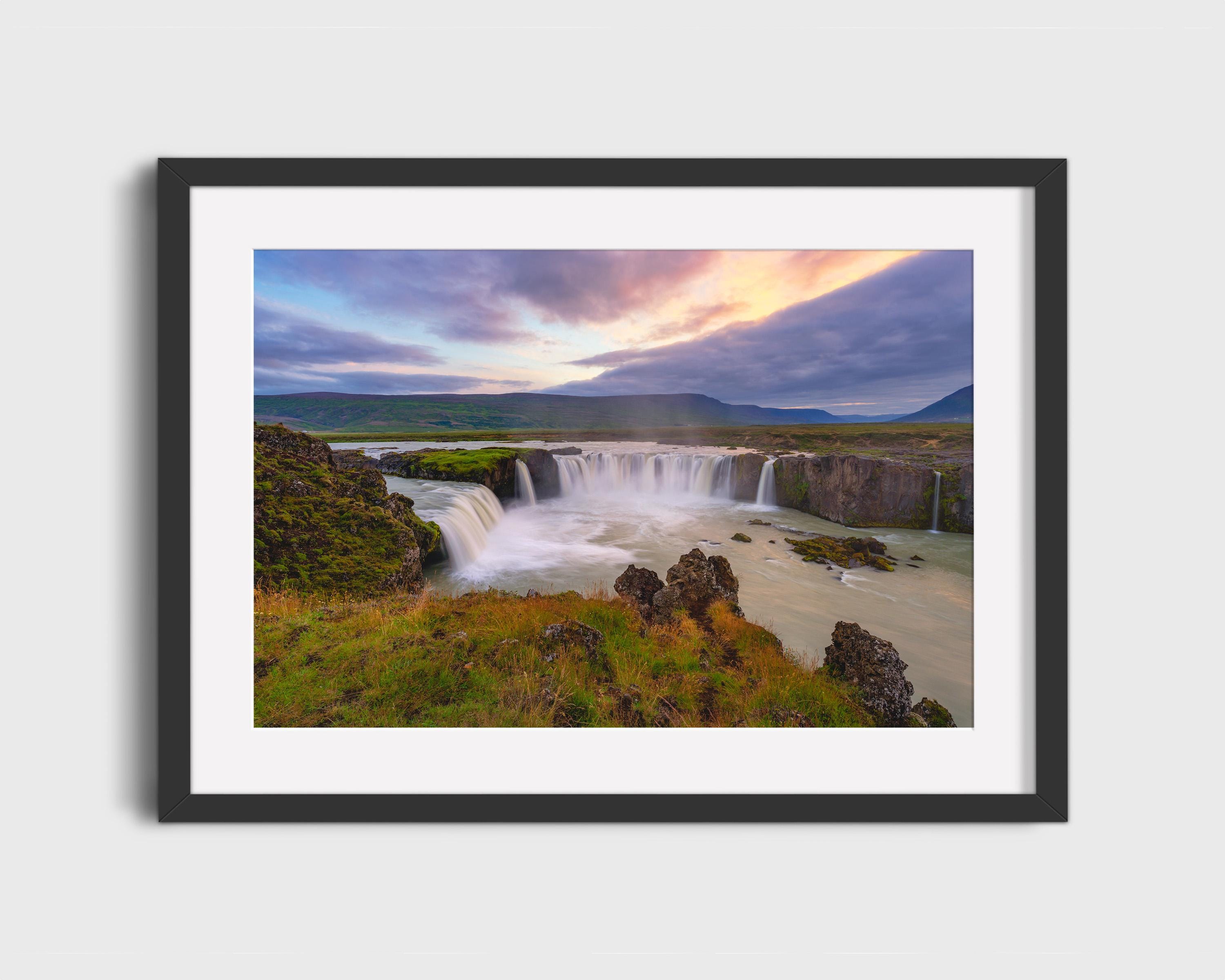 Godafoss Waterfall Sunset