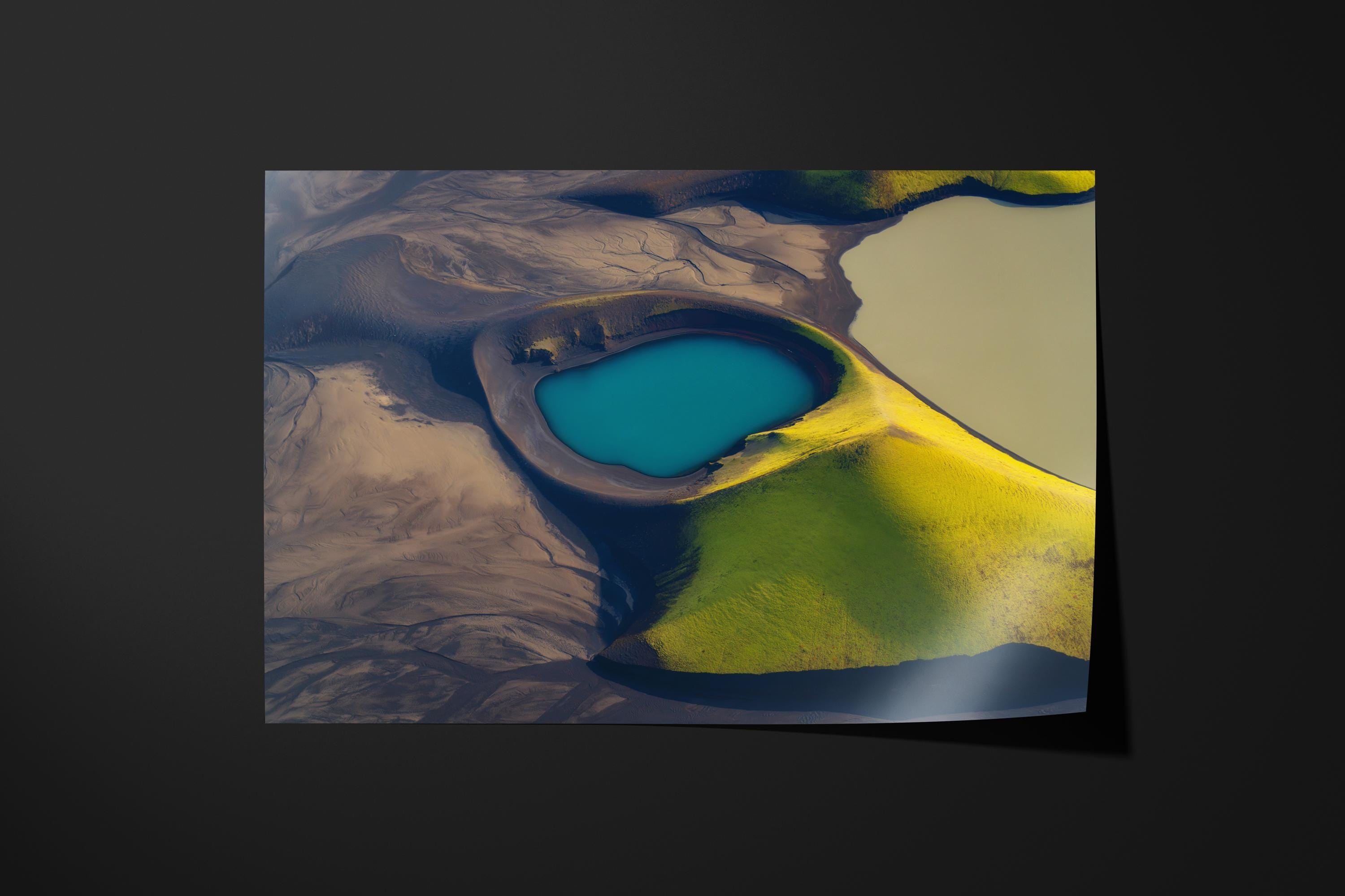 Iceland Aerial Crater Lake