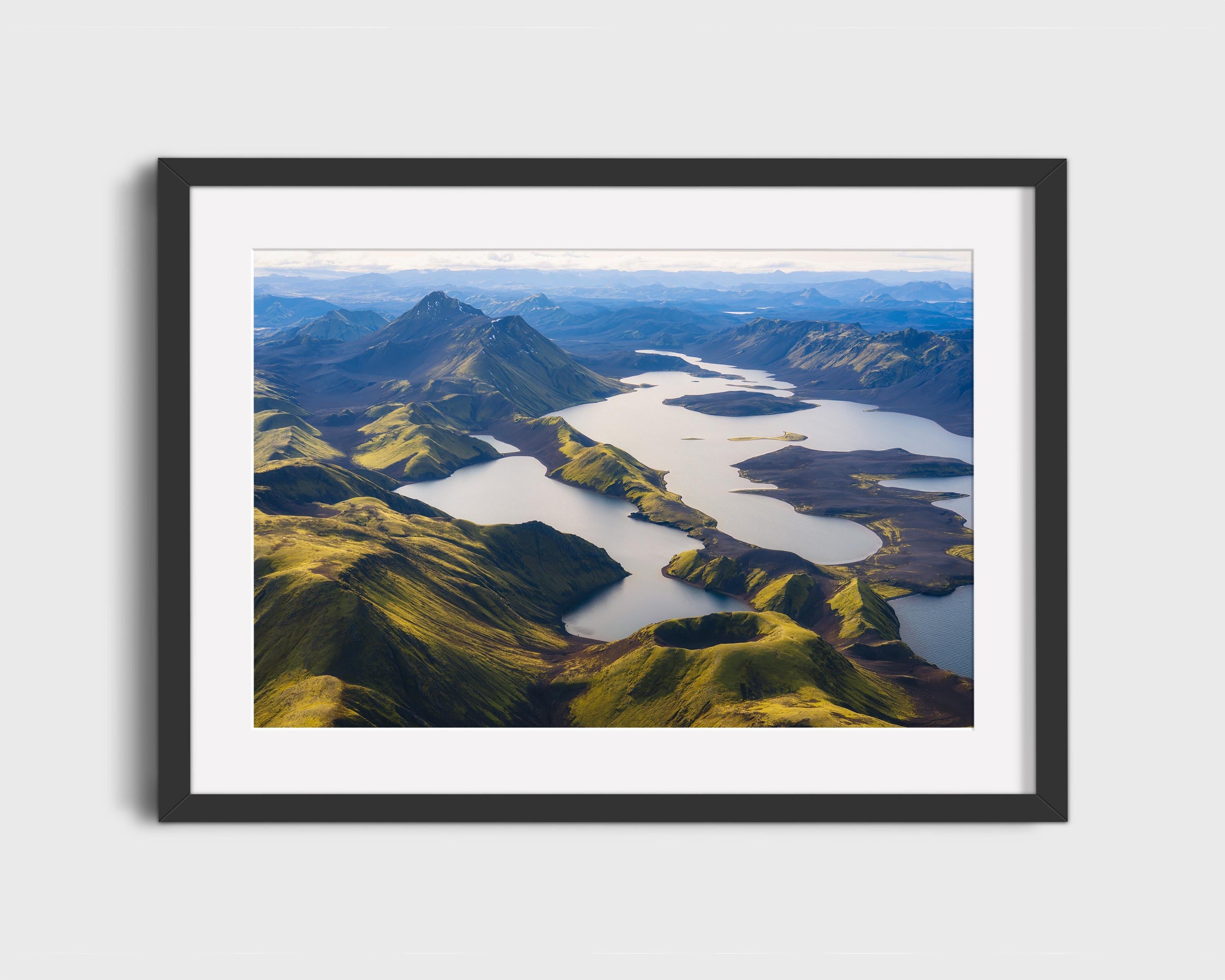 Iceland Highlands Aerial Lake