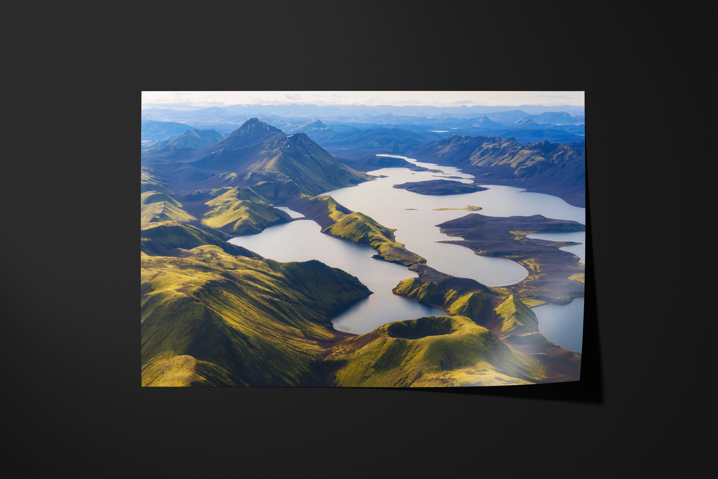 Iceland Highlands Aerial Lake