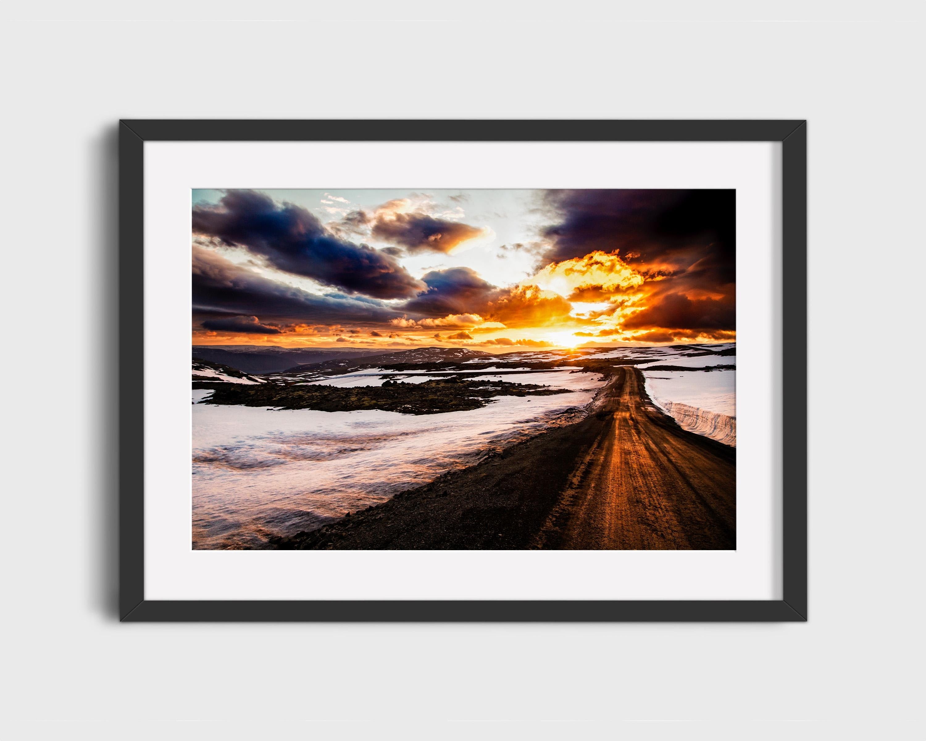 Iceland Road Sunset
