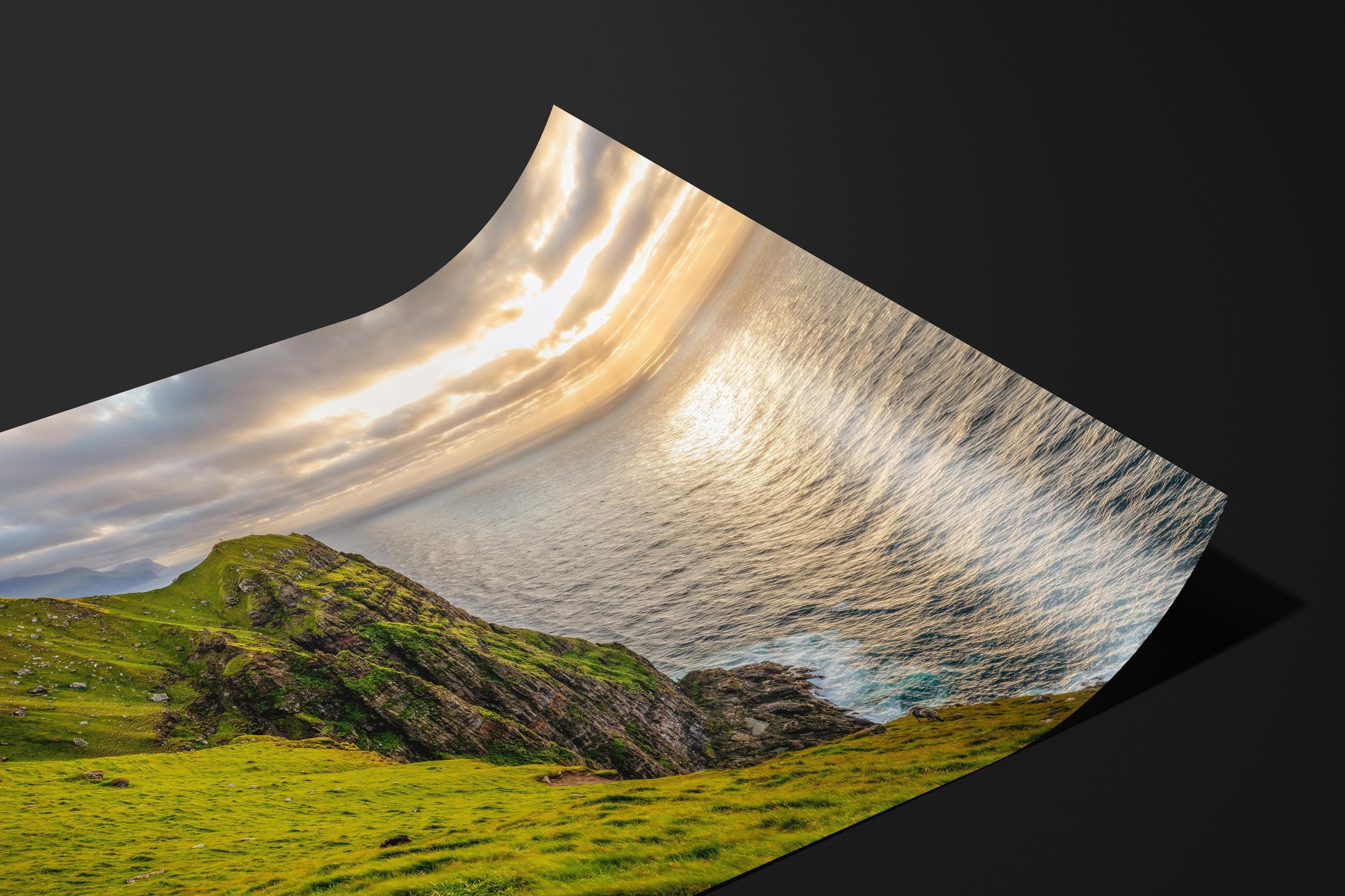 Kallur Lighthouse Faroe Islands Sunset