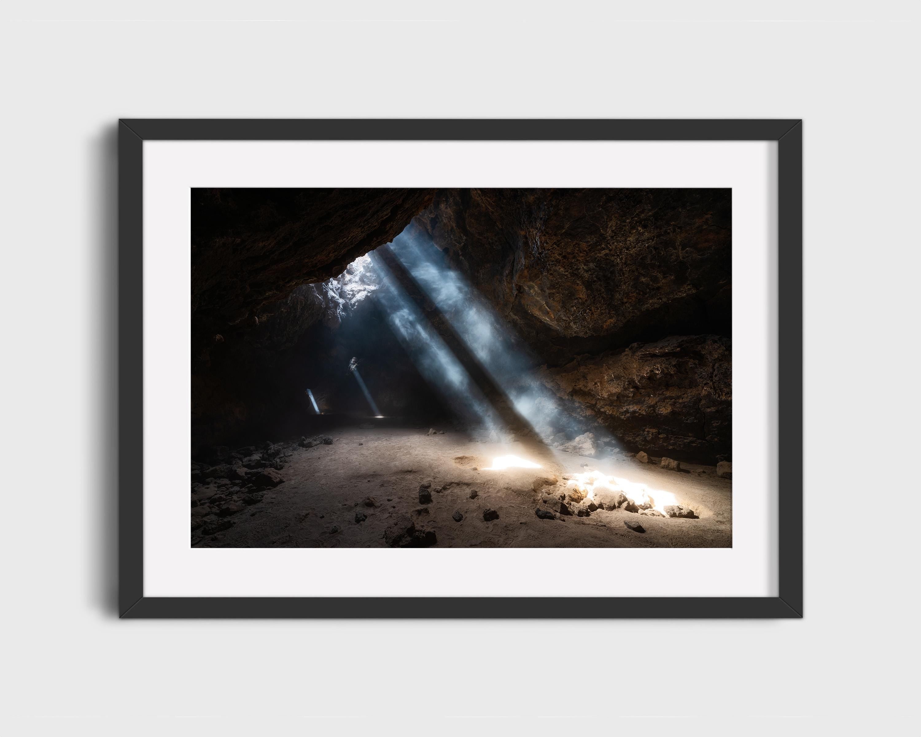 Sunlight Beams in Mojave Cave