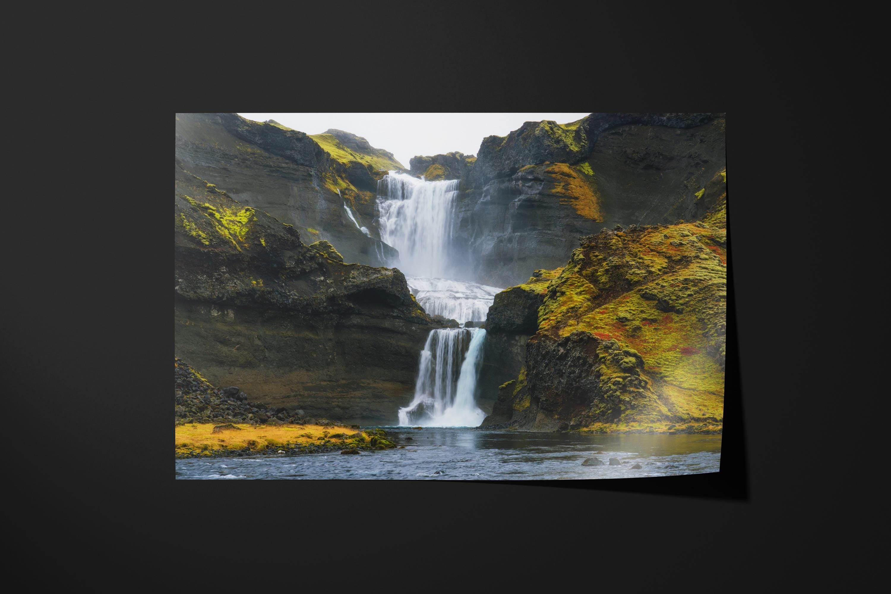 Majestic Iceland Waterfall