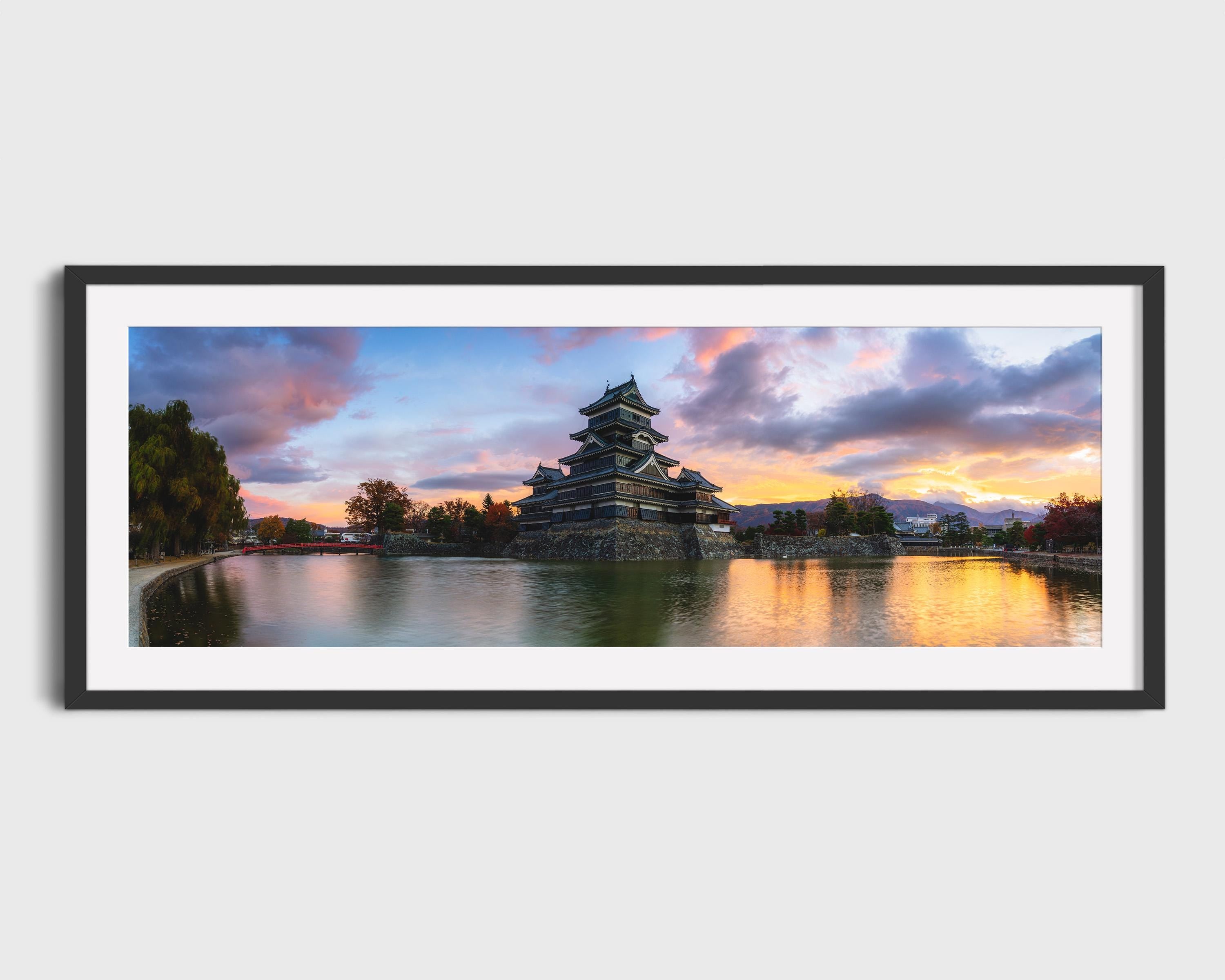 Matsumoto Castle Sunset Panorama