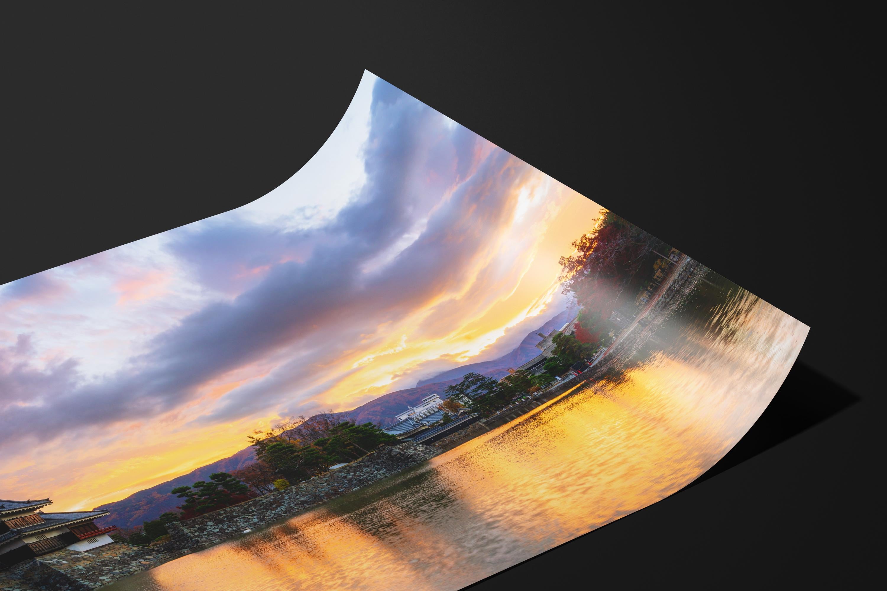 Matsumoto Castle Sunset Panorama