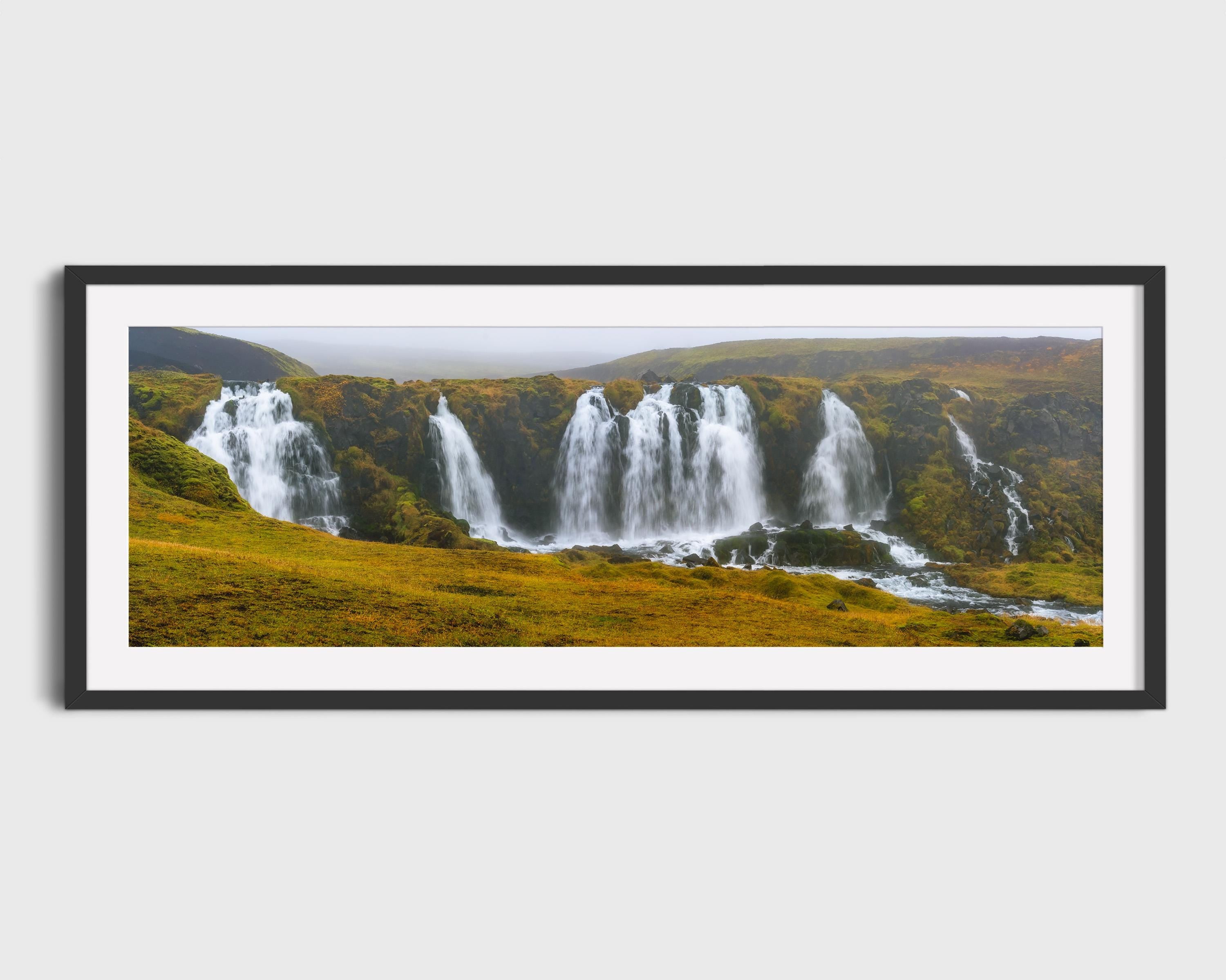 Bláfjallafoss Iceland Waterfall Misty