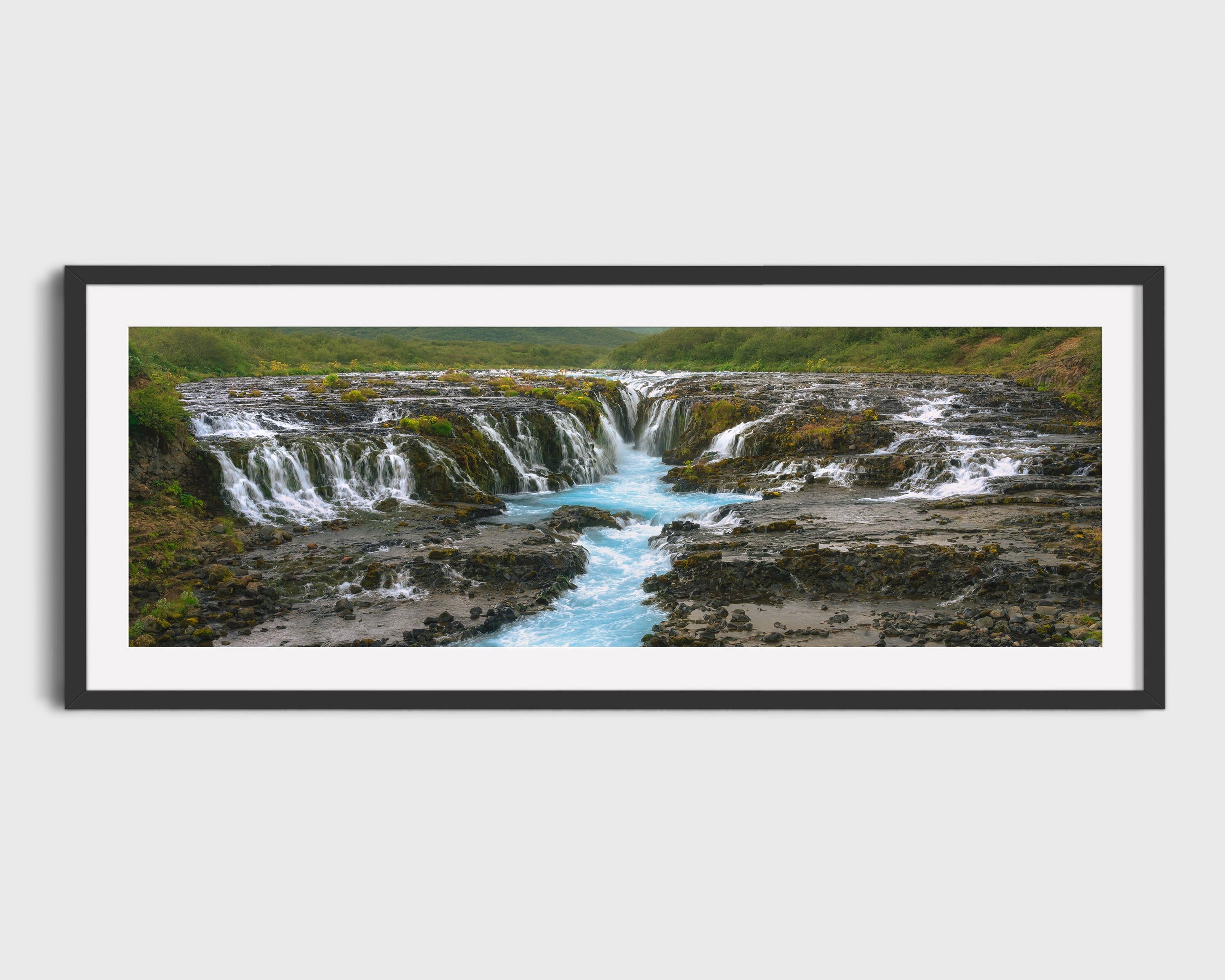 Bruarárfoss Iceland Waterfall Turquoise