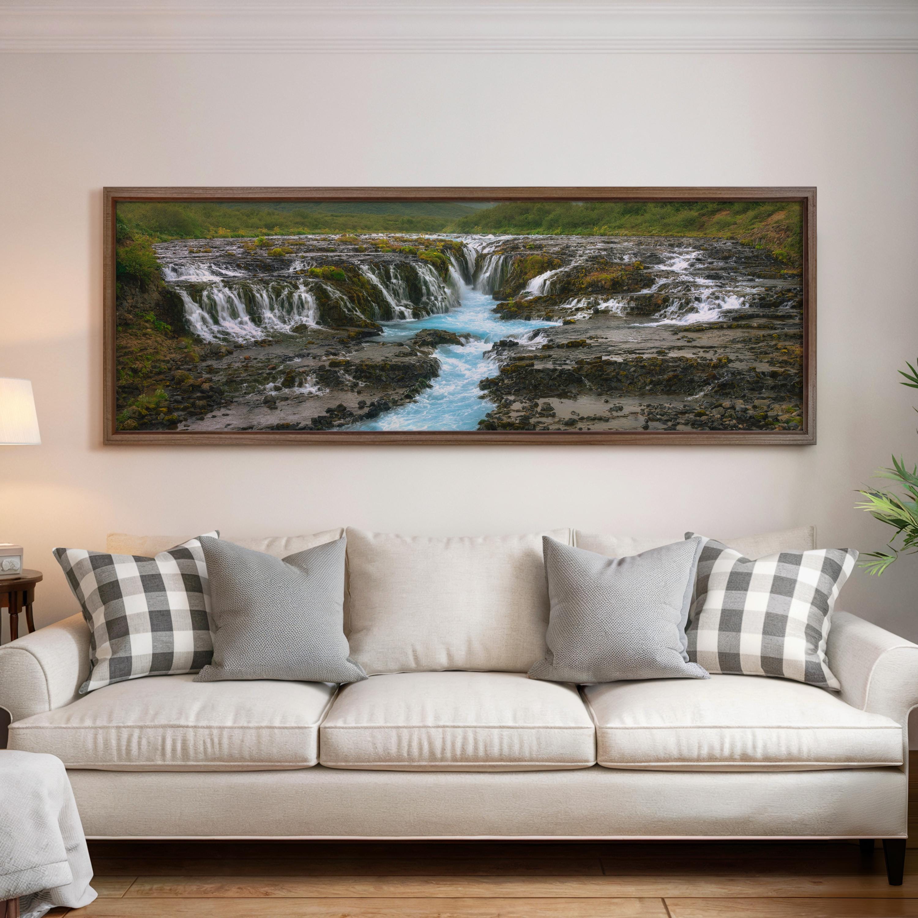 Bruarárfoss Iceland Waterfall Turquoise