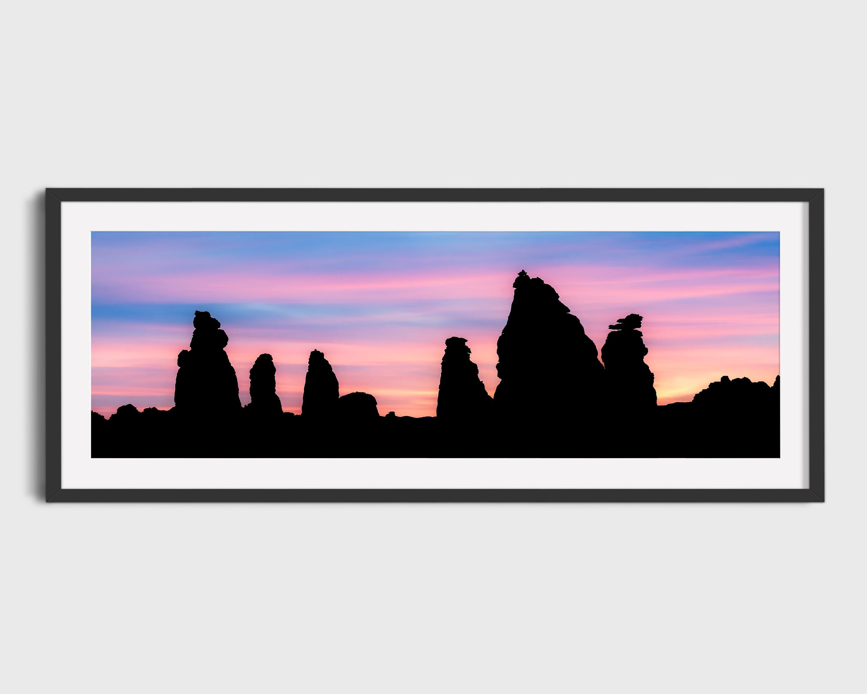 Buraikah Rock Spires at Sunset