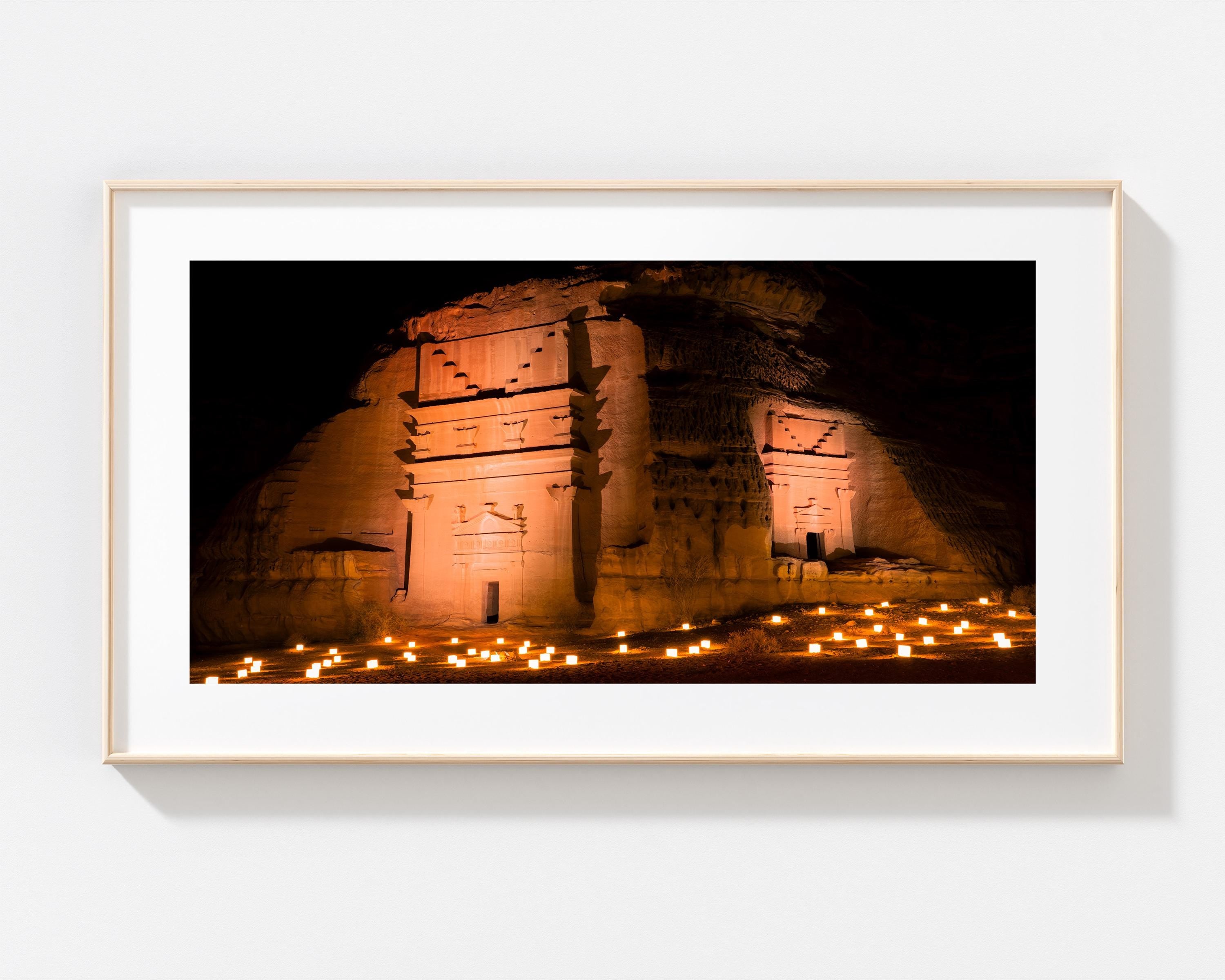 Hegra Tombs by Night