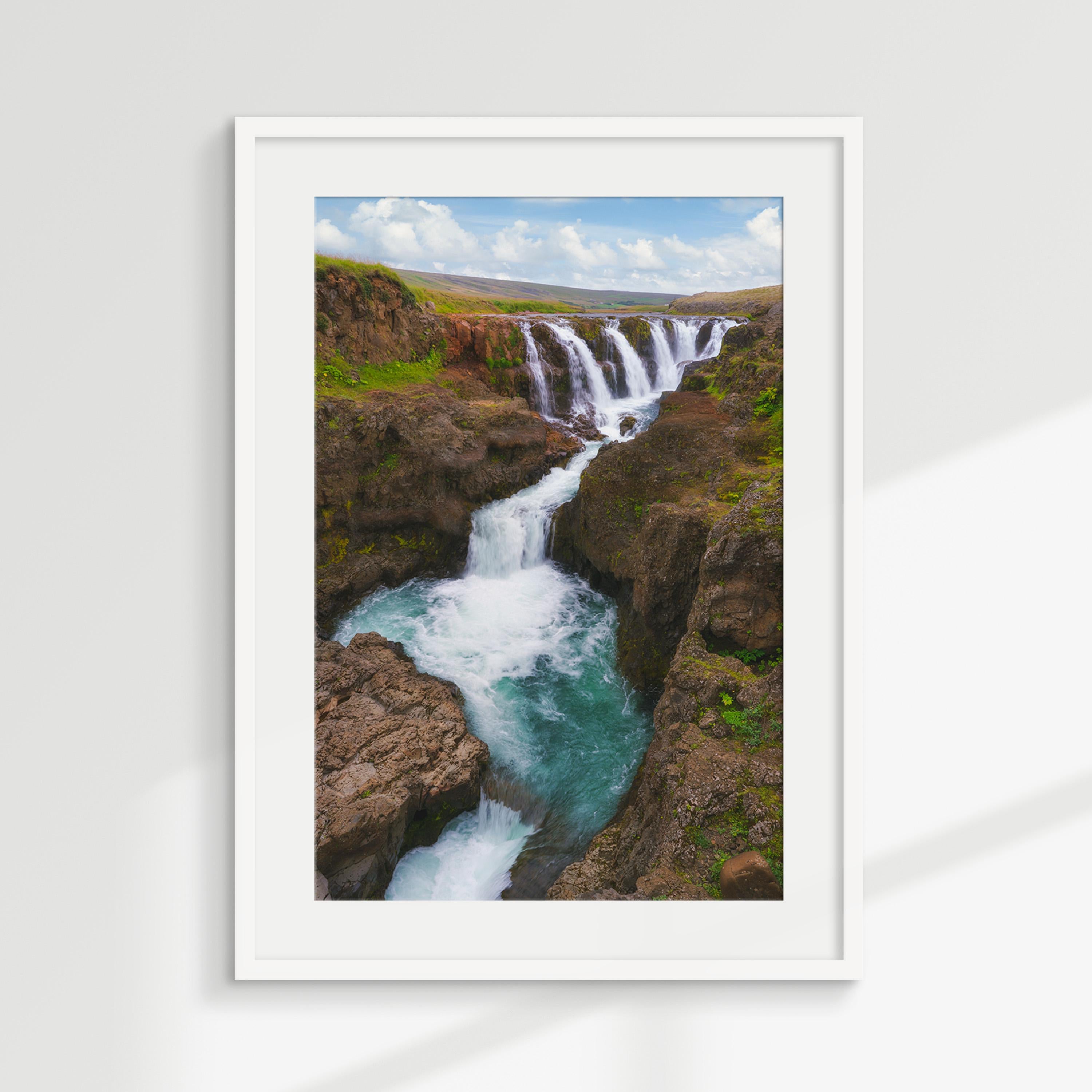 Hjalparfoss Waterfall Iceland