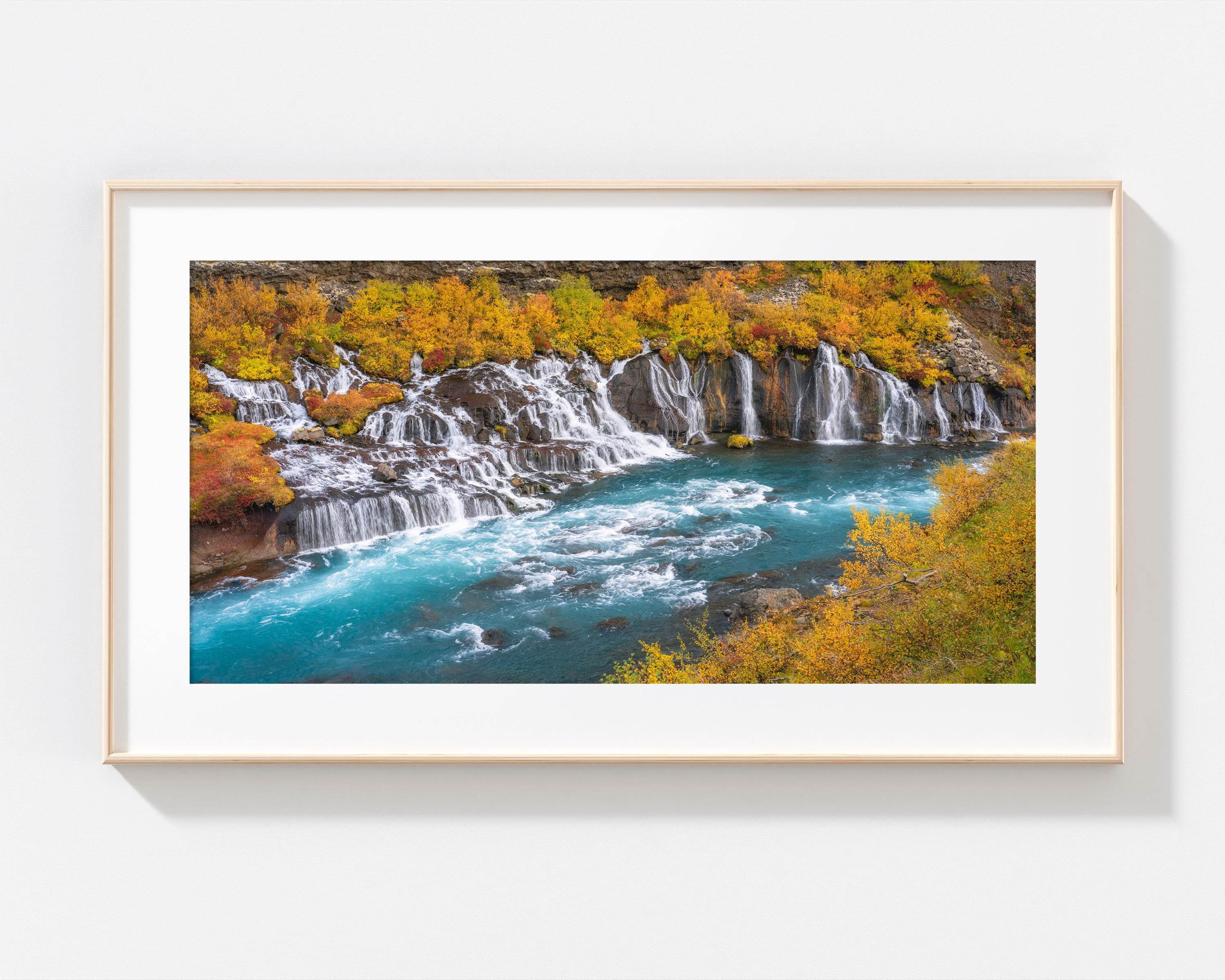 Hraunfossar Waterfall