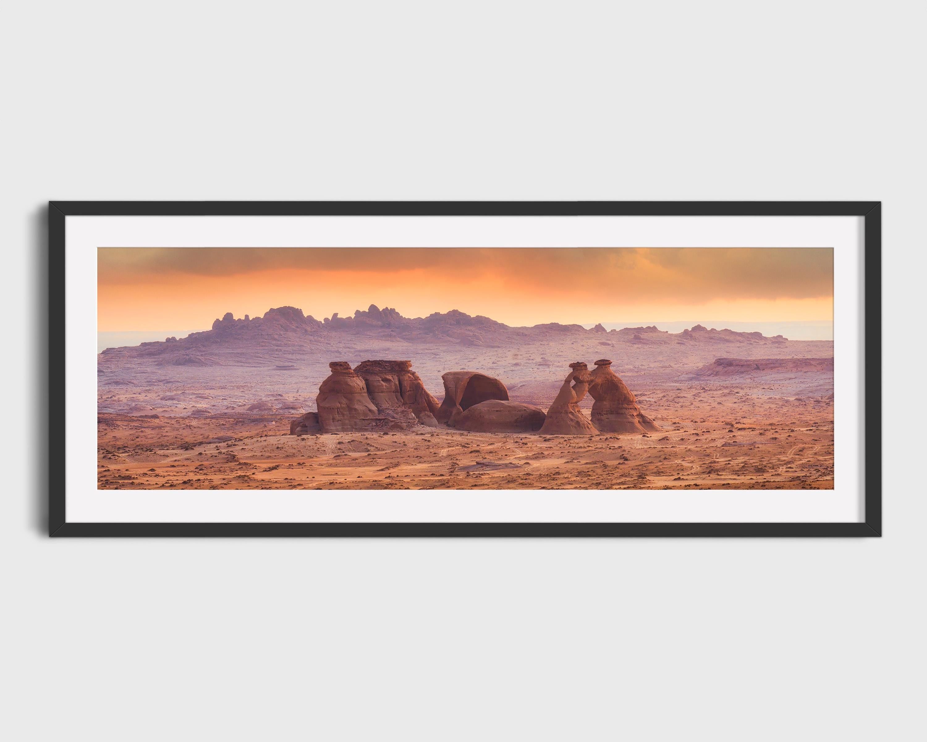 Sunset Over Mahajah Rocks – AlUla Desert
