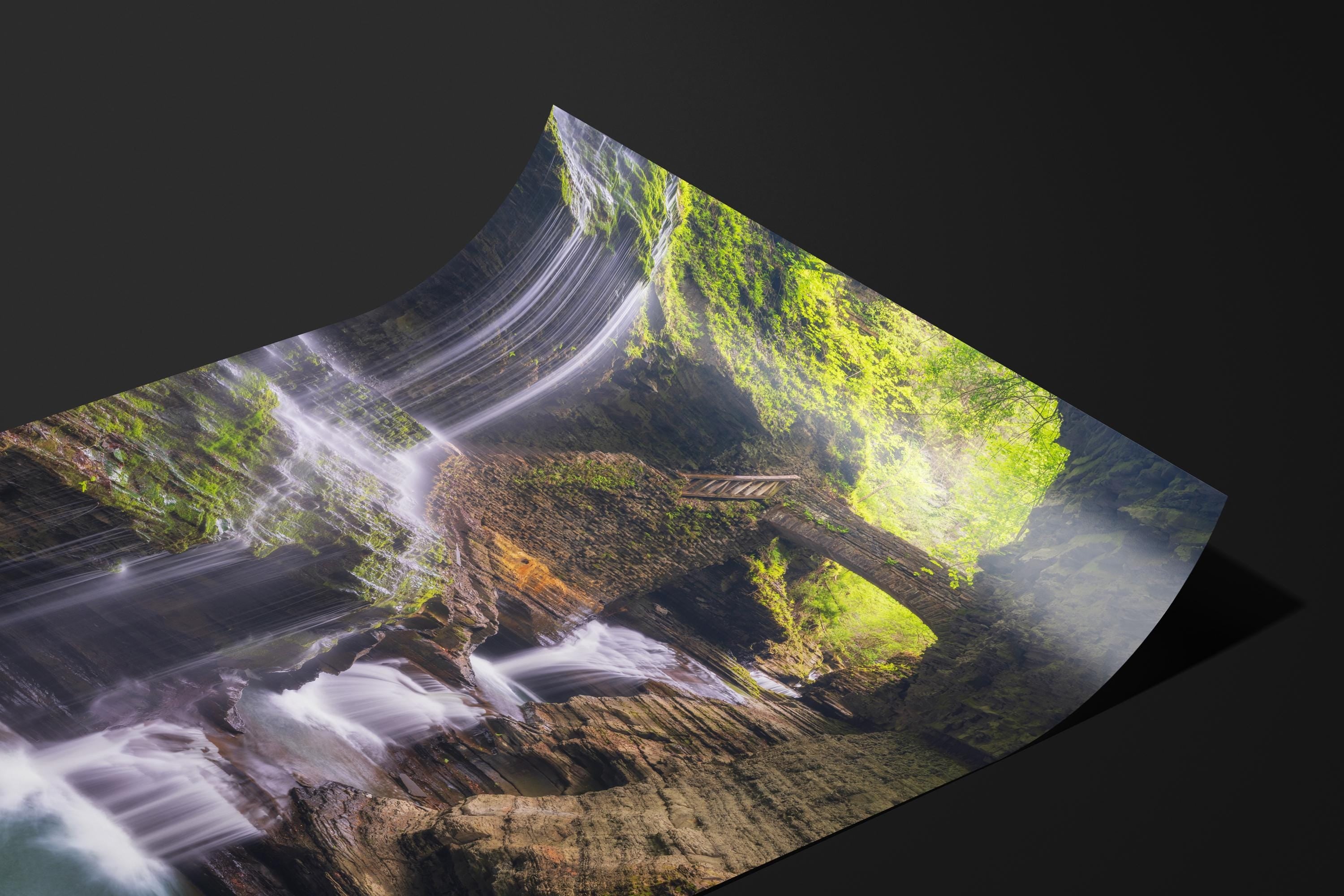 Scenic Watkins Glen Gorge Waterfall